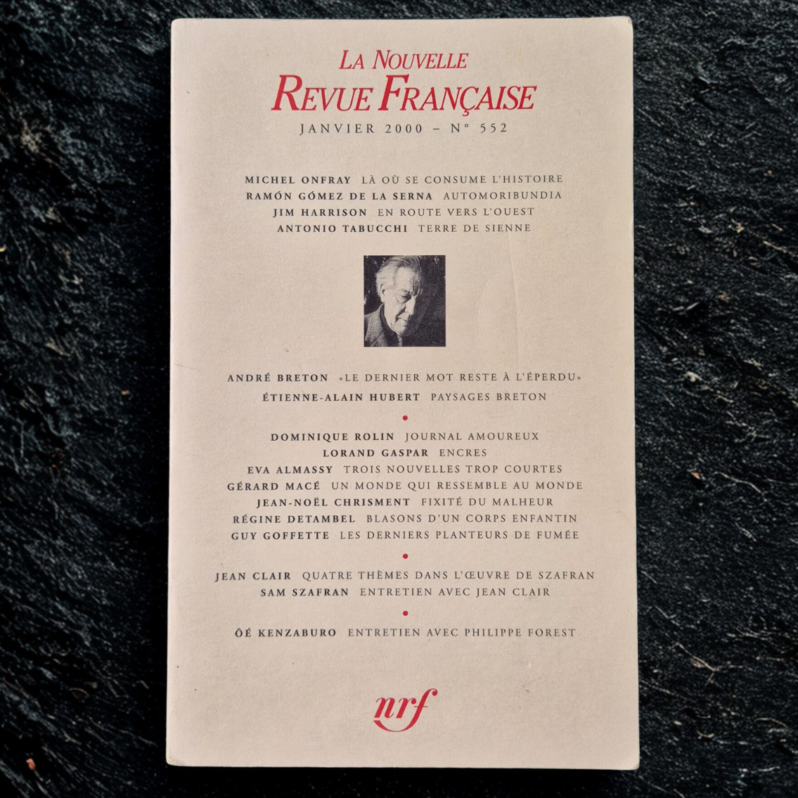 'La Nouvelle Revue Française: 2000' by Various Authors (French)