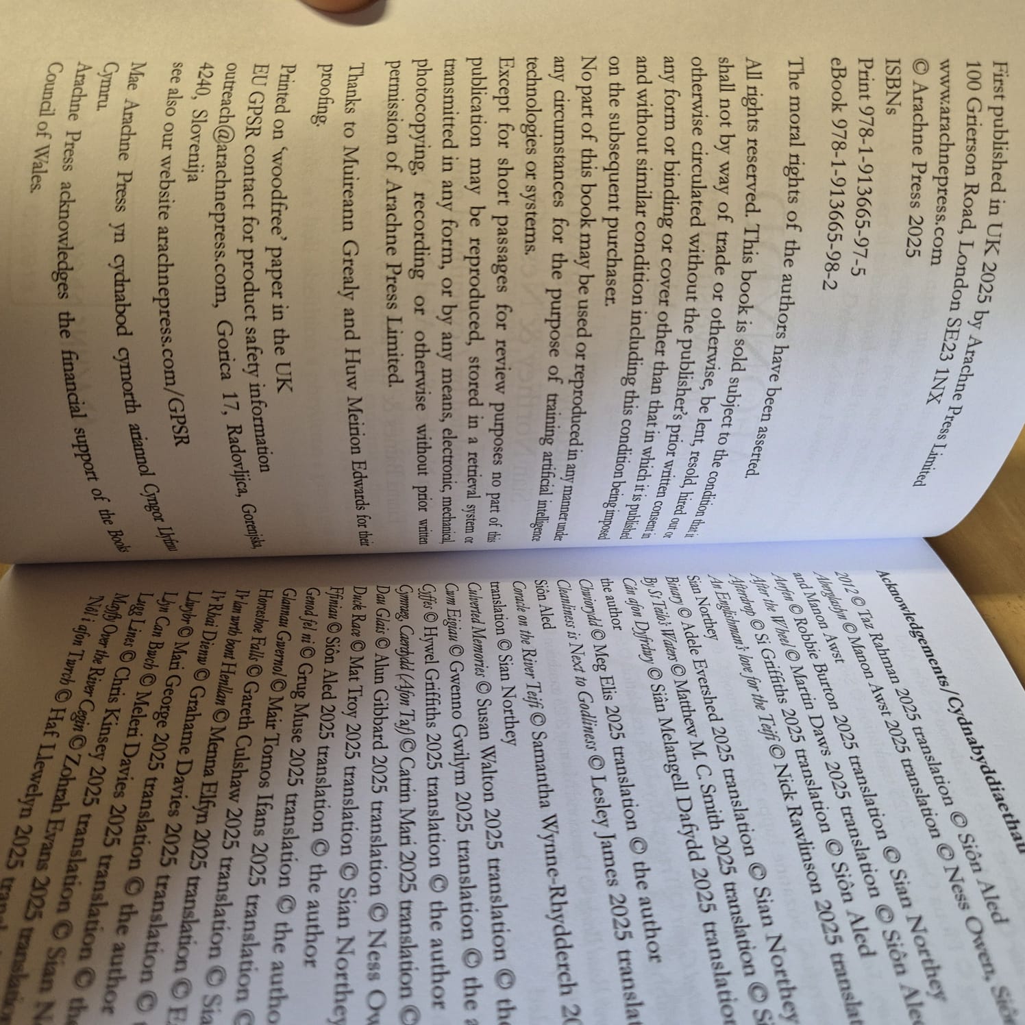 'Afonydd. Poems for Welsh Rivers or Cerddi Afonydd Cymru' by Various Authors.