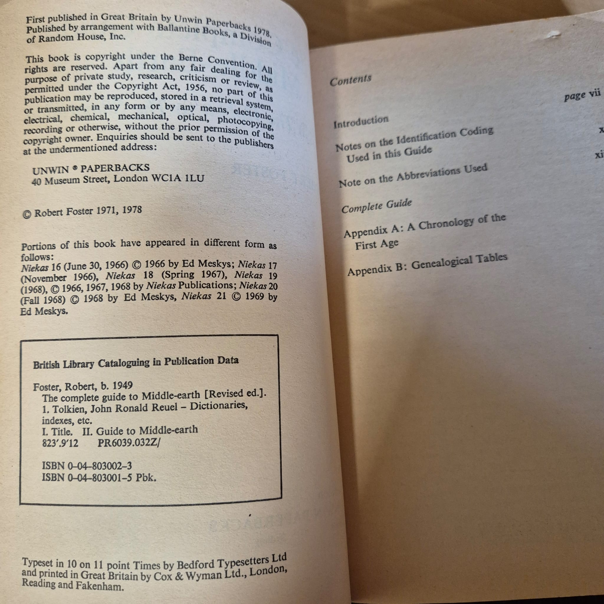 'The Complete Guide to Middle-Earth' by Robert Foster