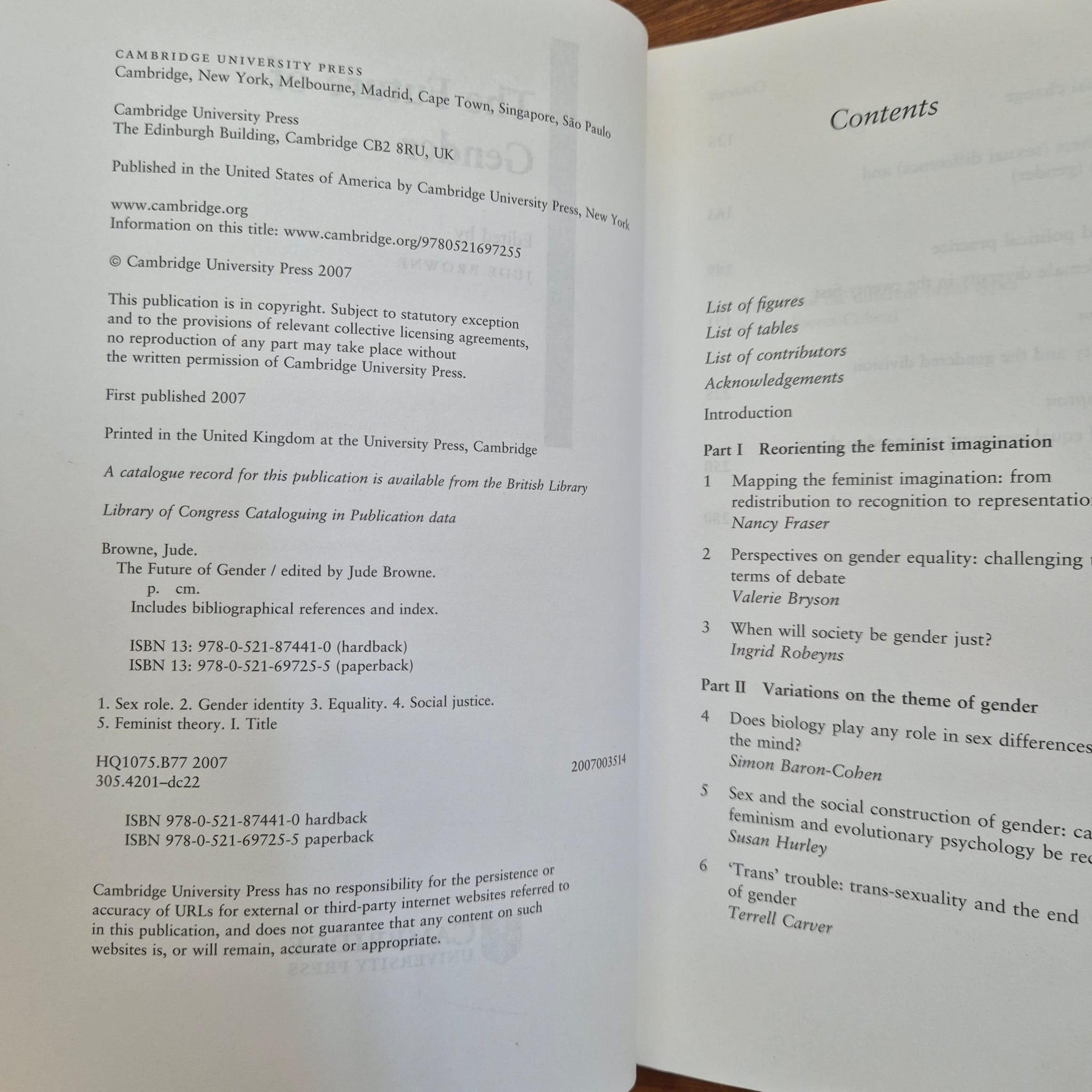 'The Future of Gender' by Jude Browne