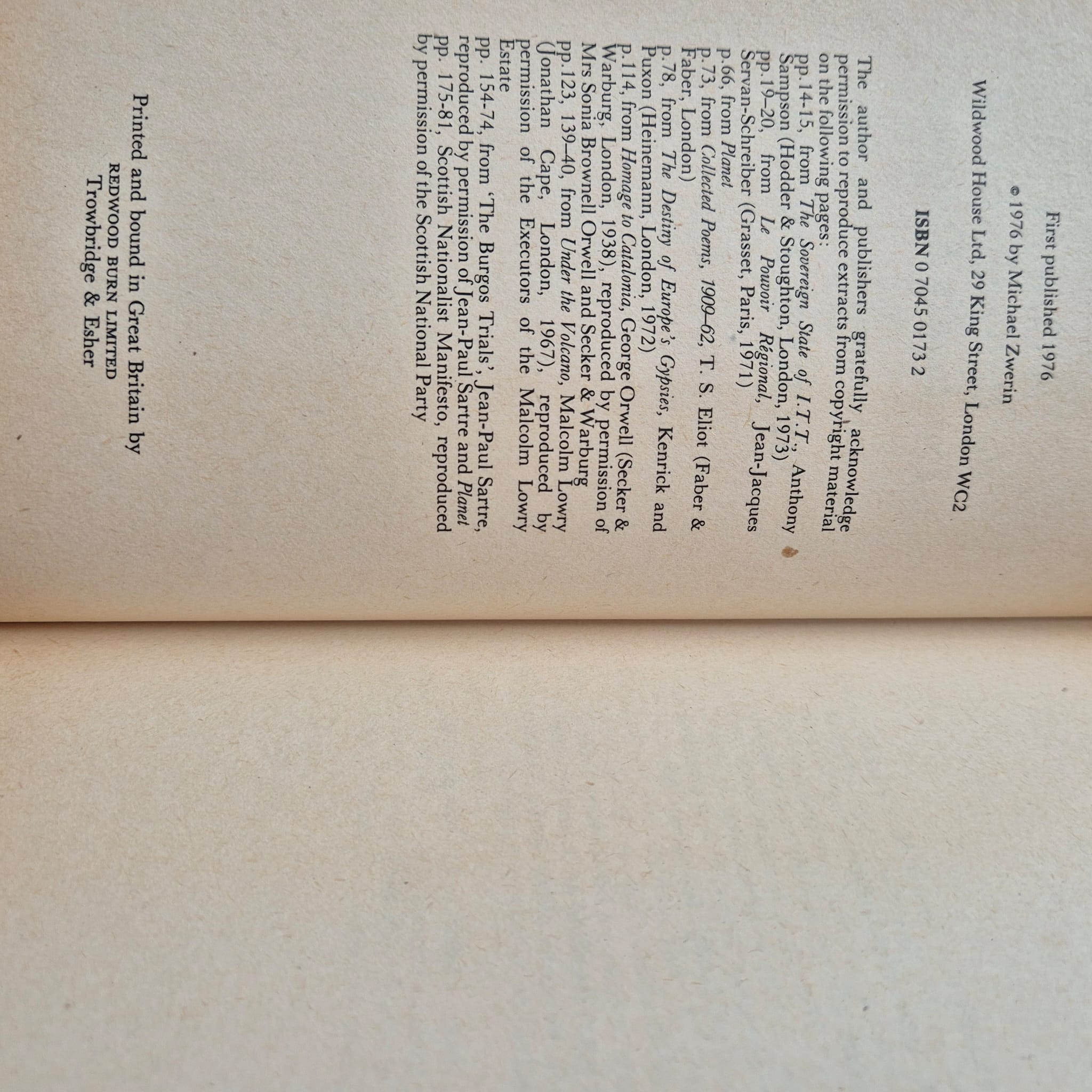 'The Case for the Balkanization of Practically Everyone' by Michael Zwerin