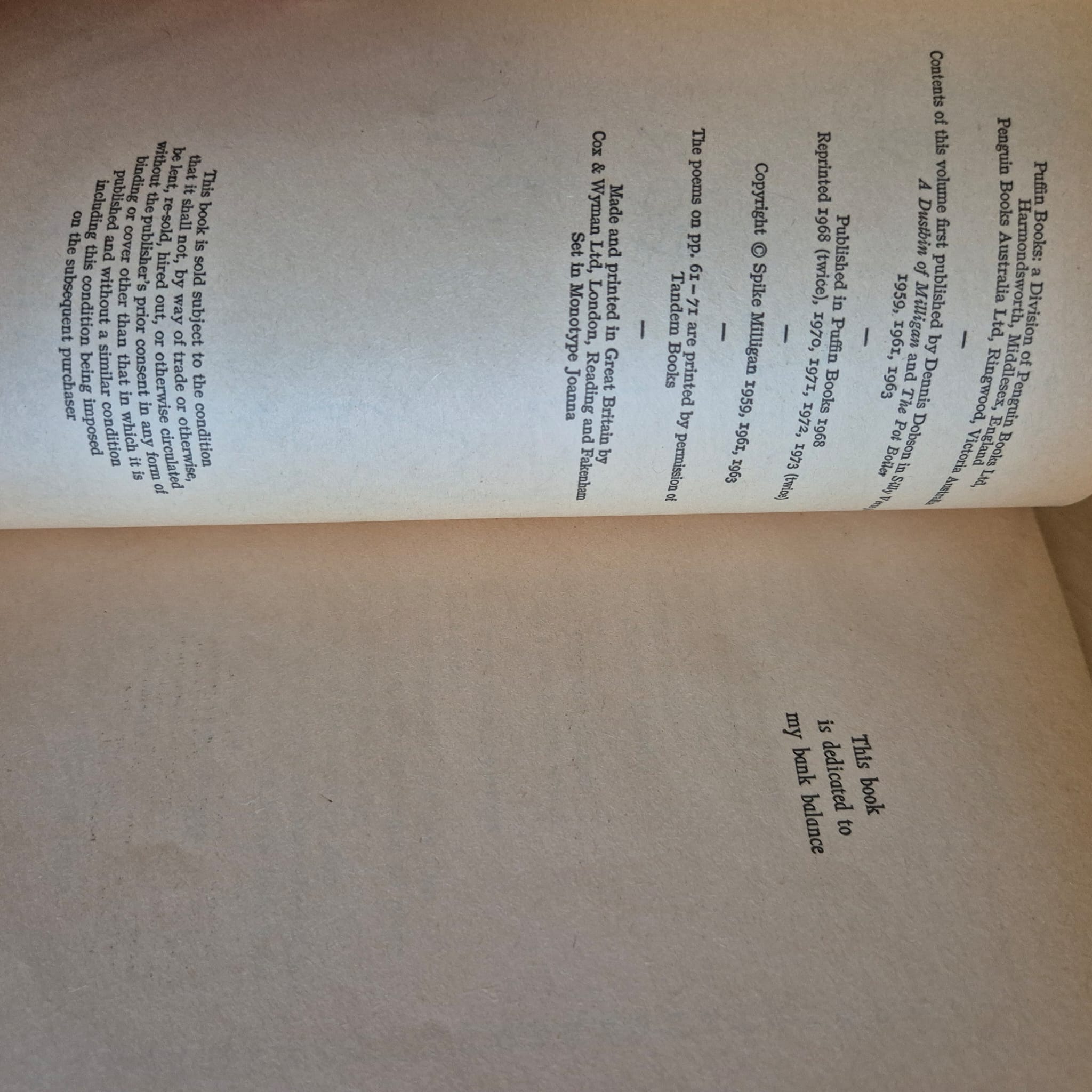 'Silly Verse for Kids' by Spike Milligan