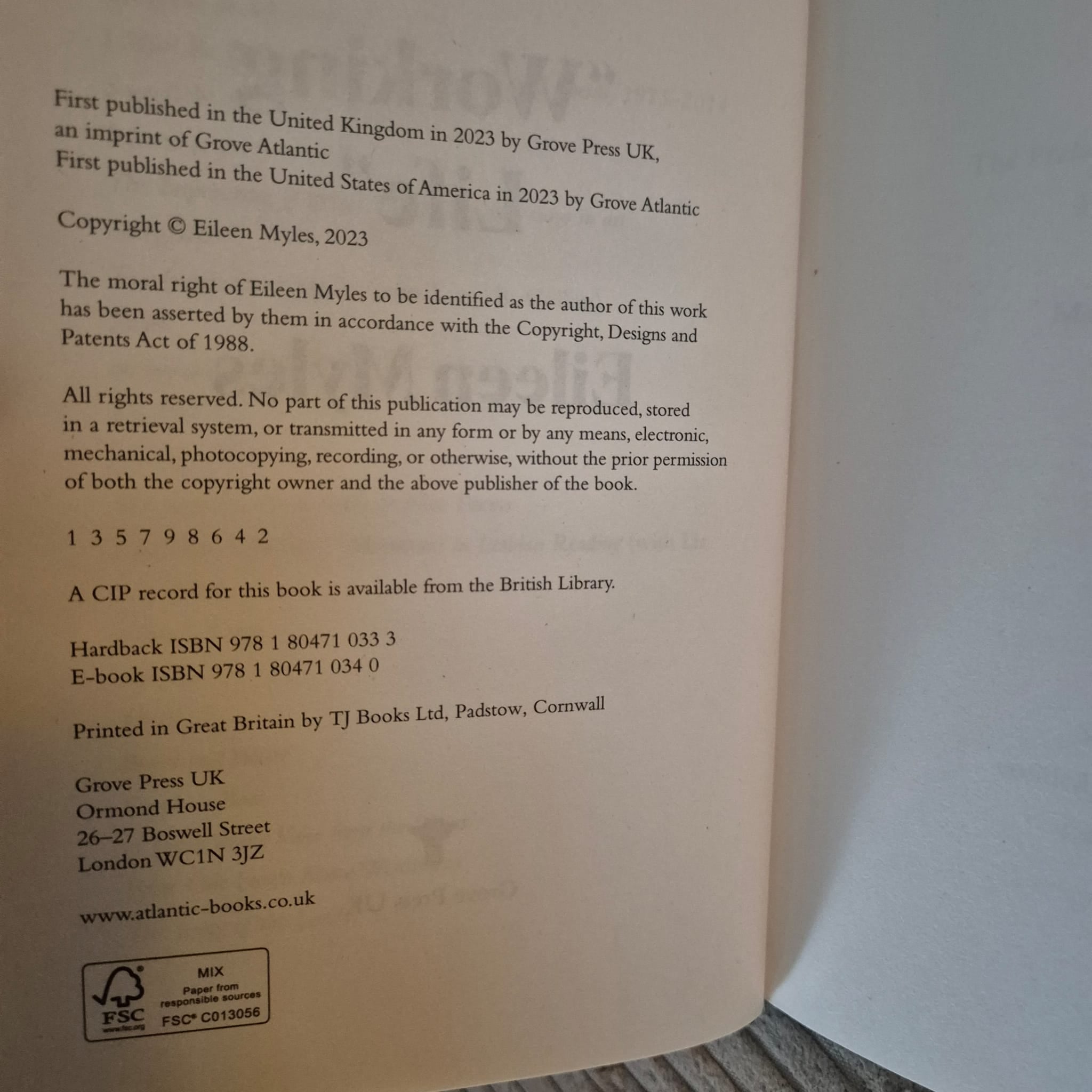 'a working life' by Eileen Myles