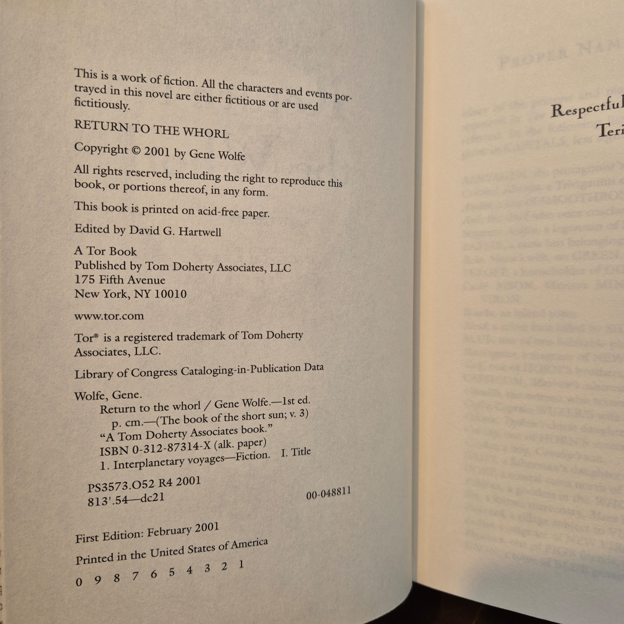 'Return to the Whorl' by Gene Wolfe