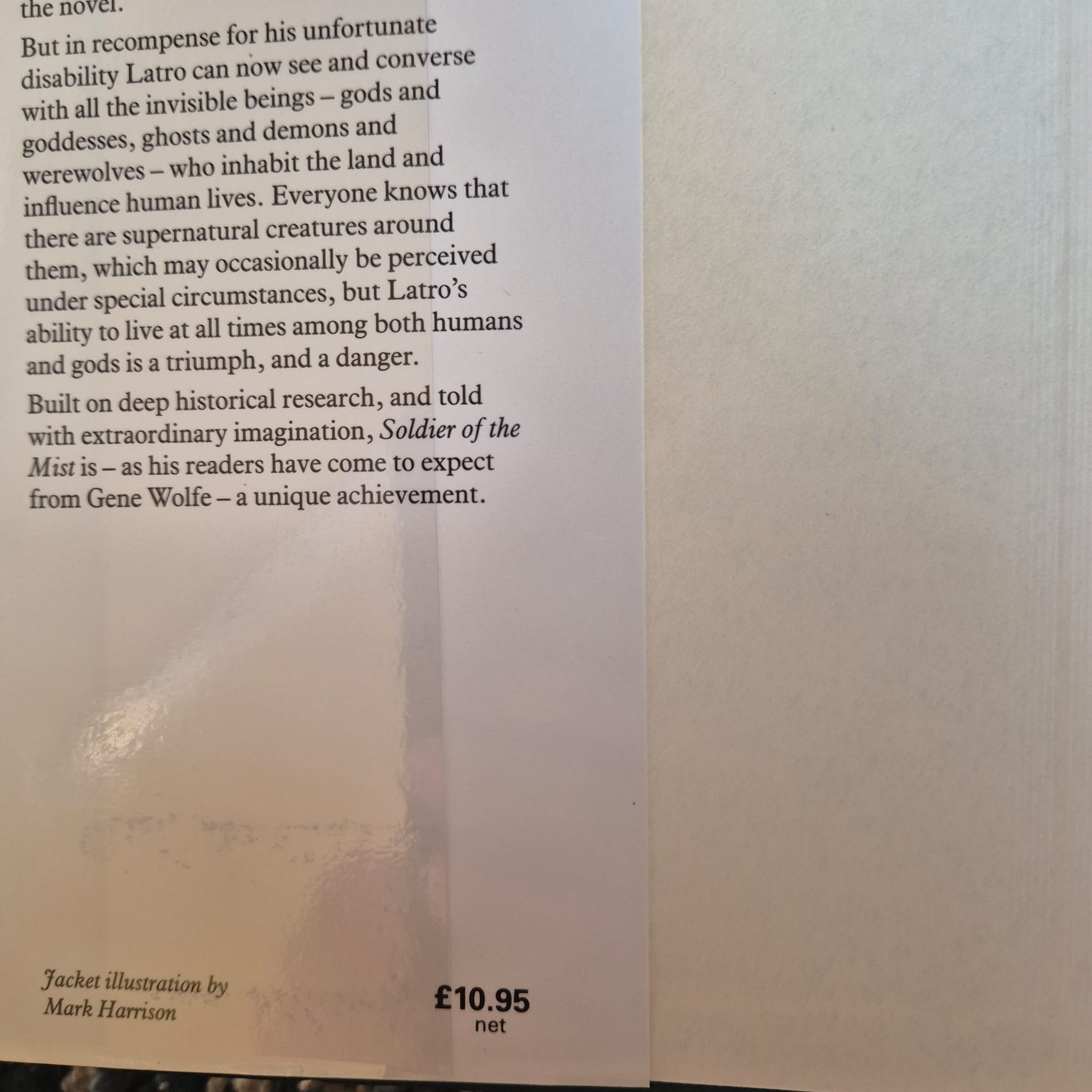 'Soldier of the Mist' by Gene Wolfe