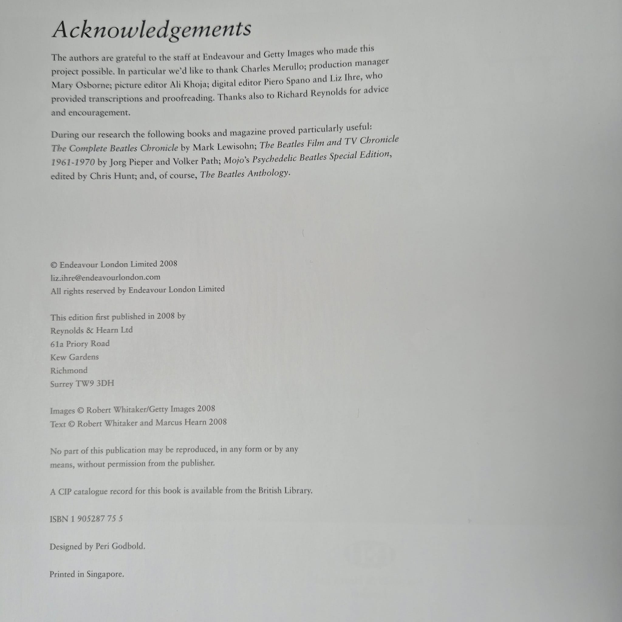 'Eight Days A Week: Inside The Beatle's Final World Tour' by Robert Whitaker