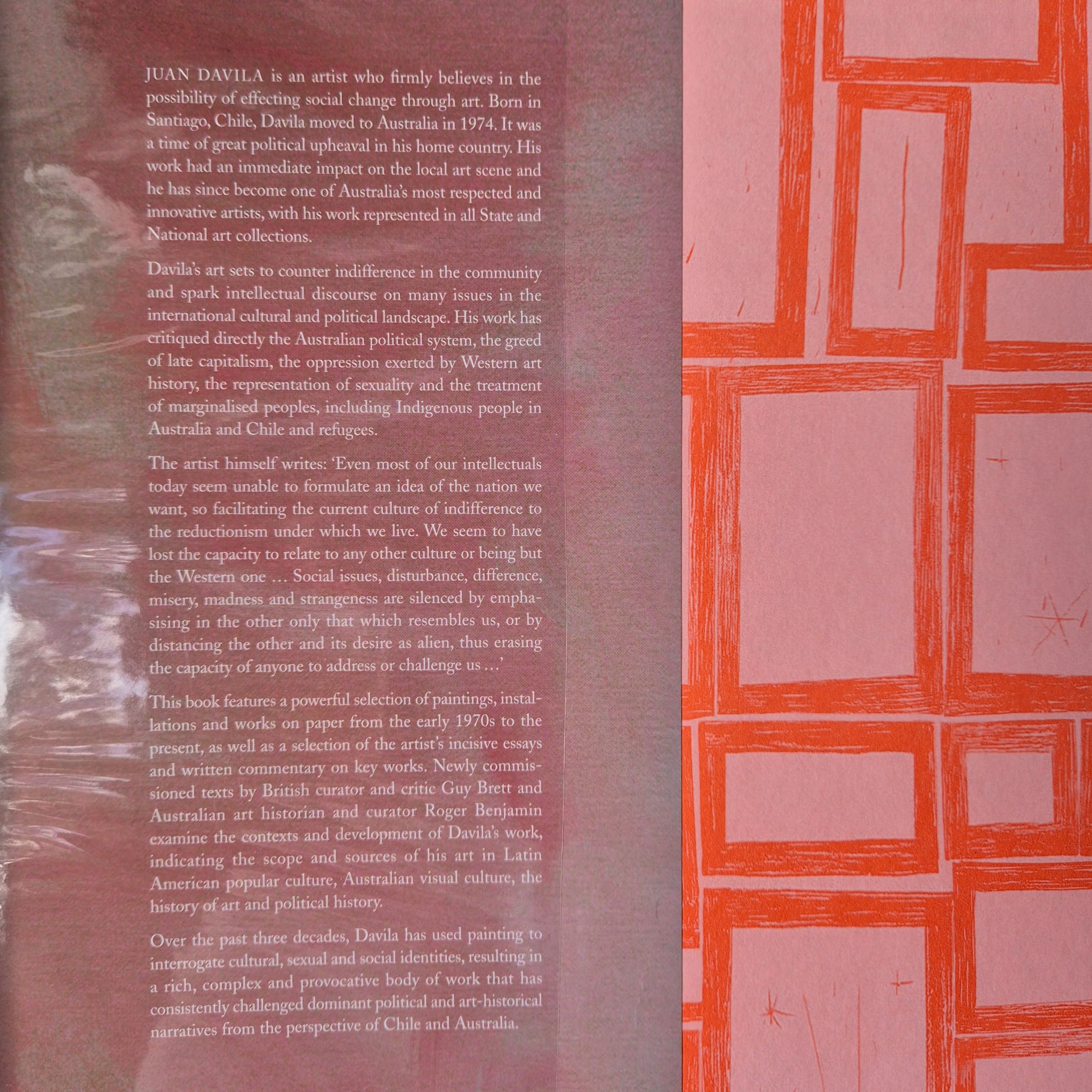 'Juan Davila' published by The Miegunyah Press