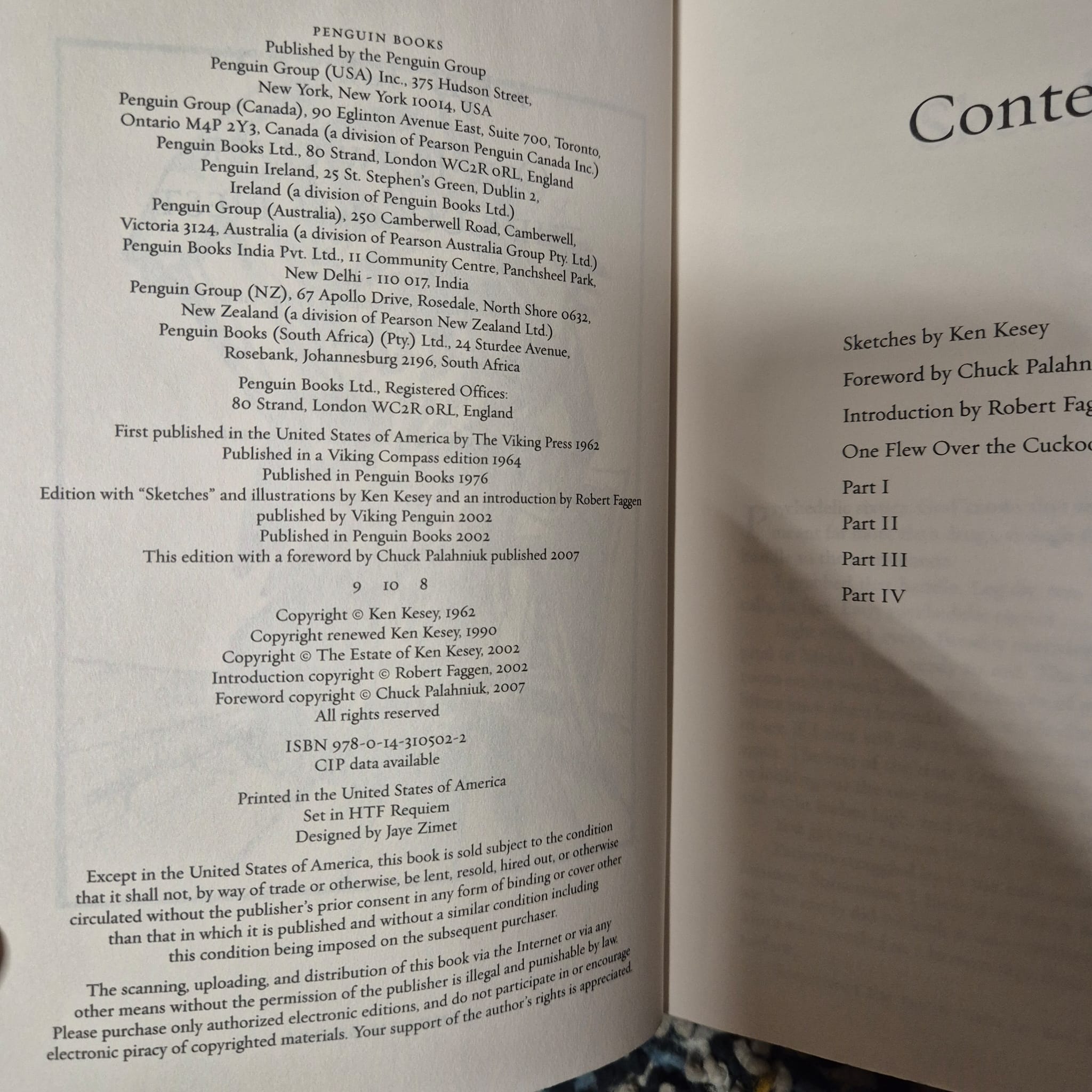 'One Flew Over The Cuckoo's Nest' by Ken Kesey