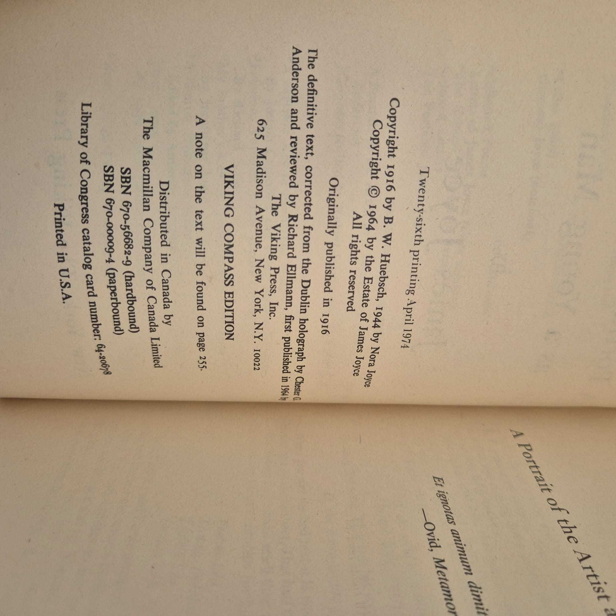 'A Portrait of the Artist as a Young Man' by James Joyce