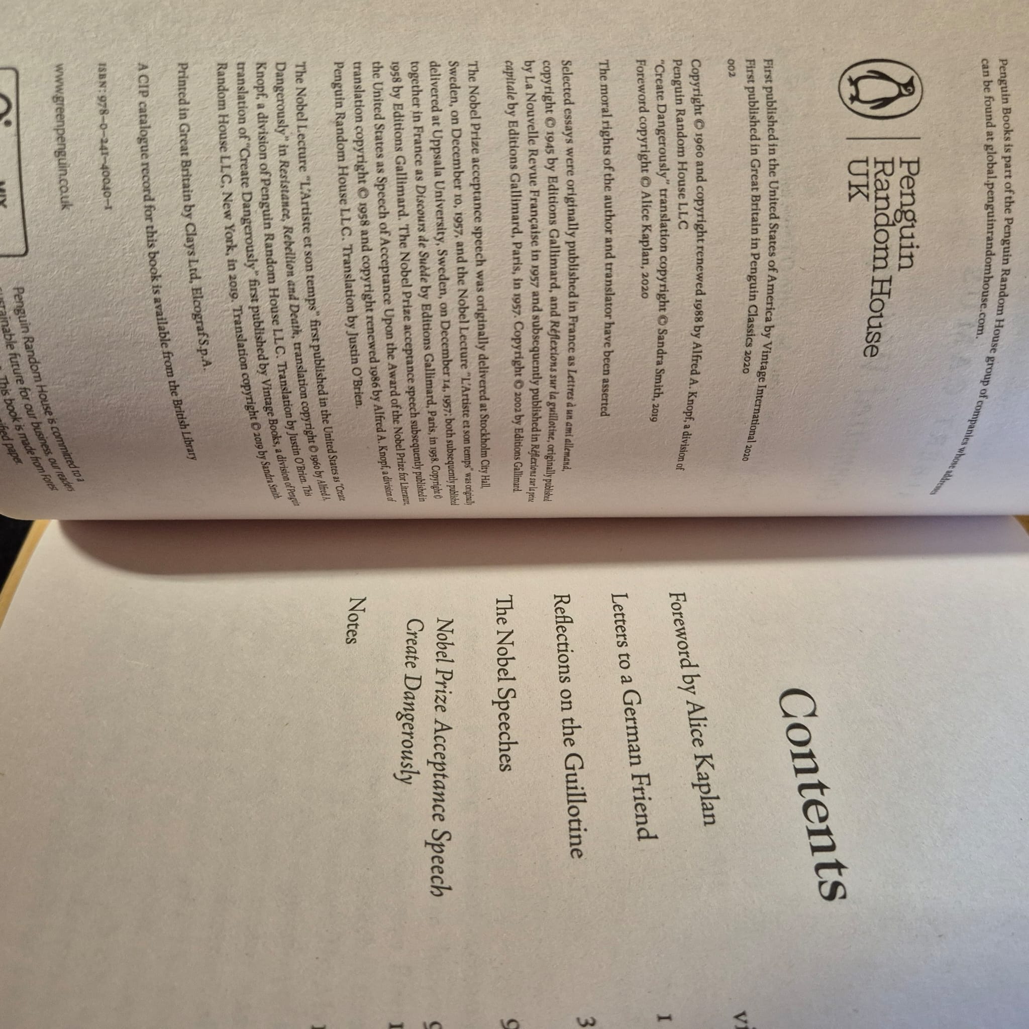 'Committed Writings' by Albert Camus