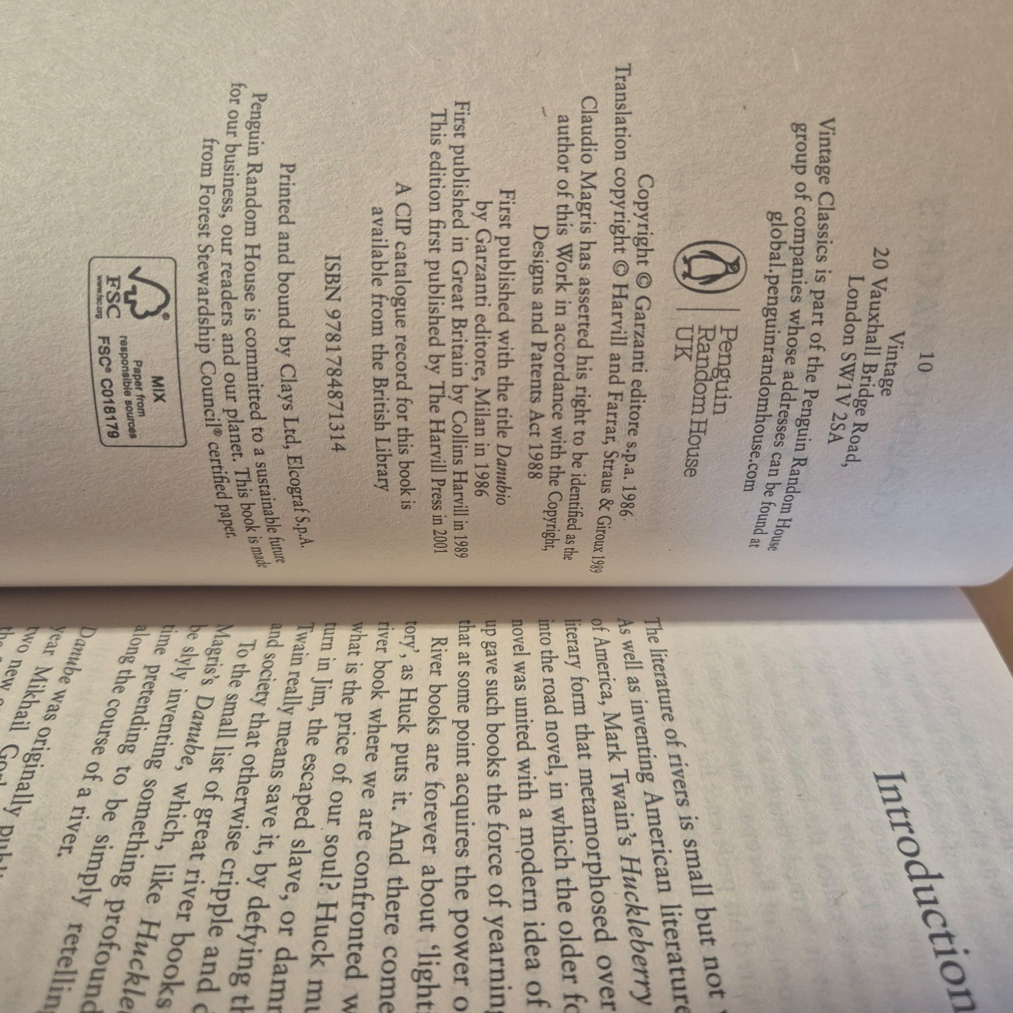 'Danube' by Claudio Magris