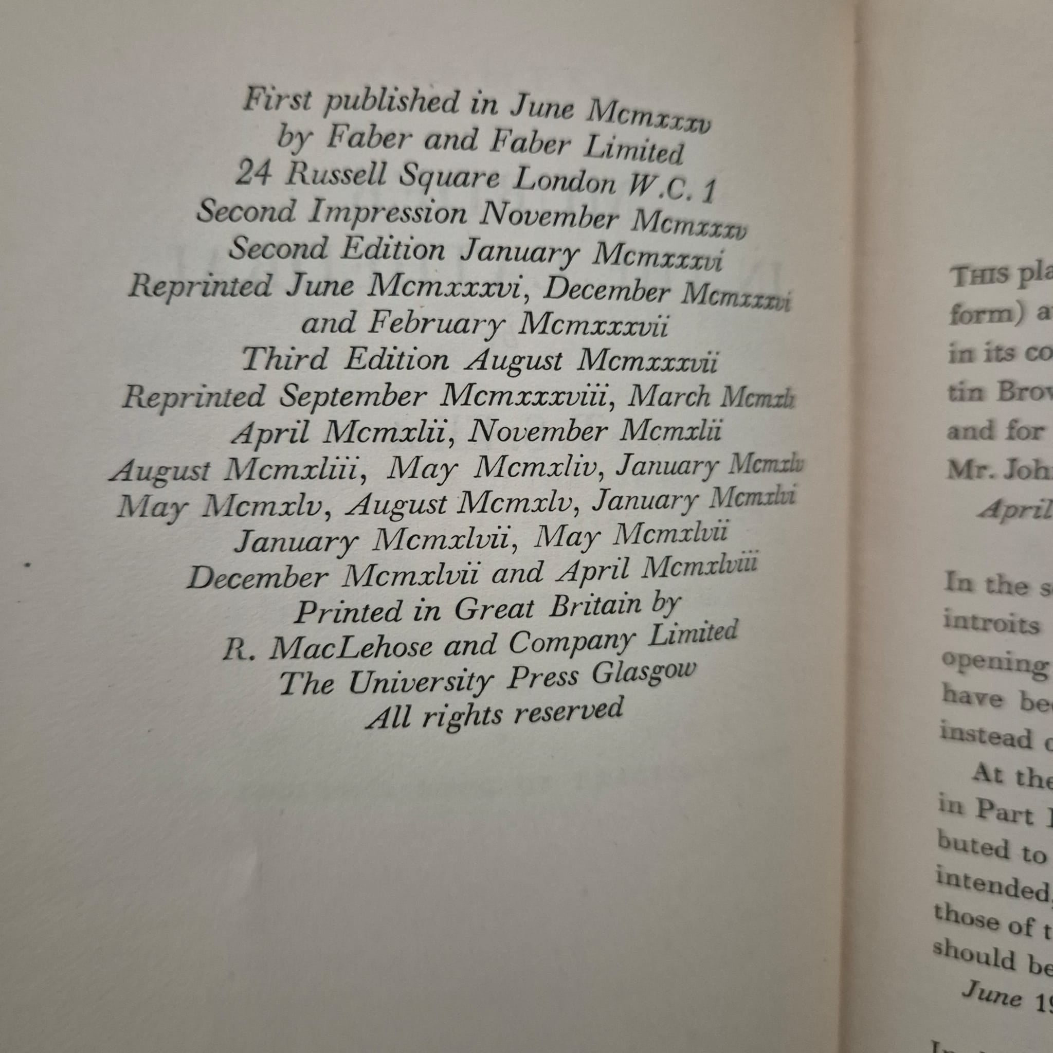 'Murder in the Cathedral' by T. S. Eliot