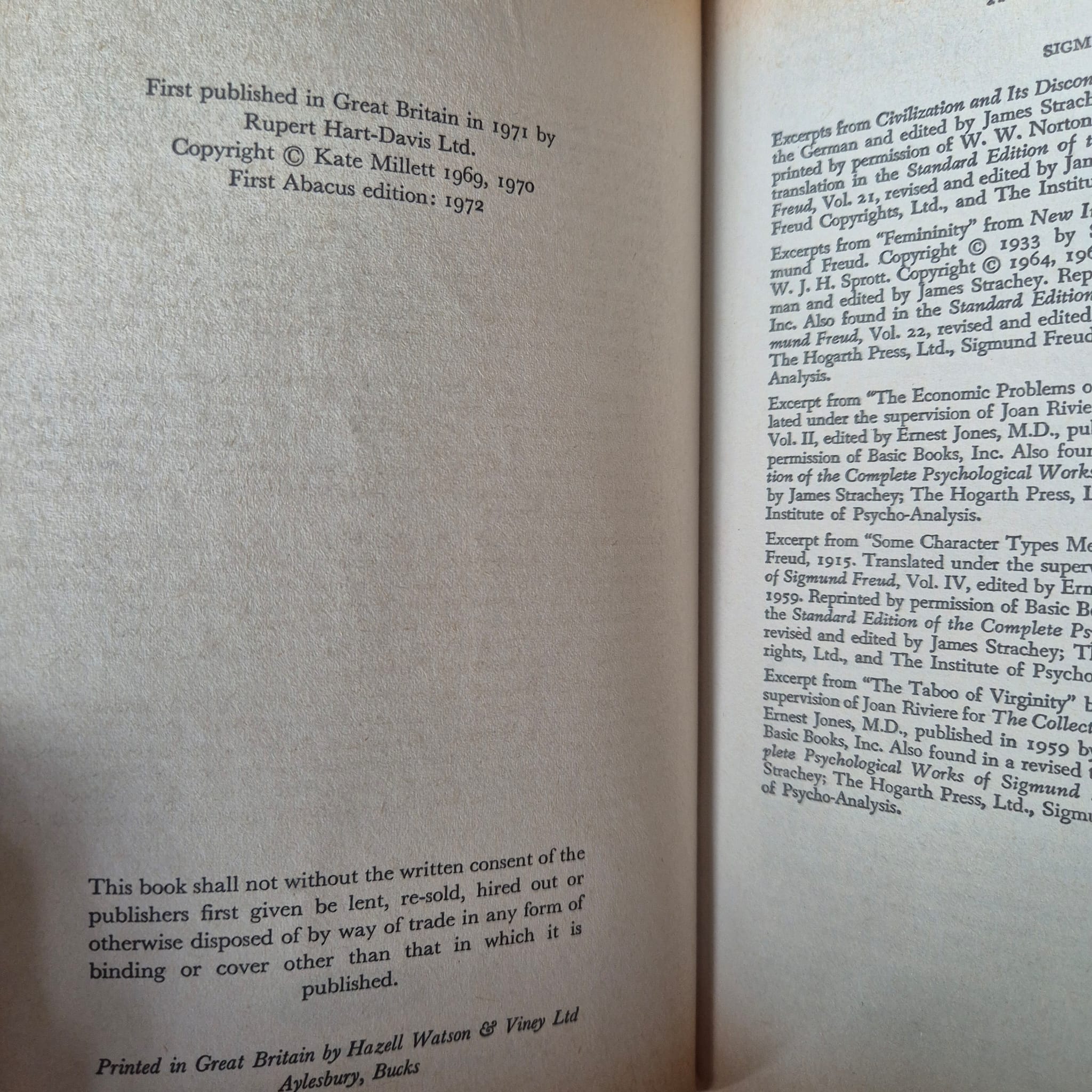 'Sexual Politics' by Kate Millett