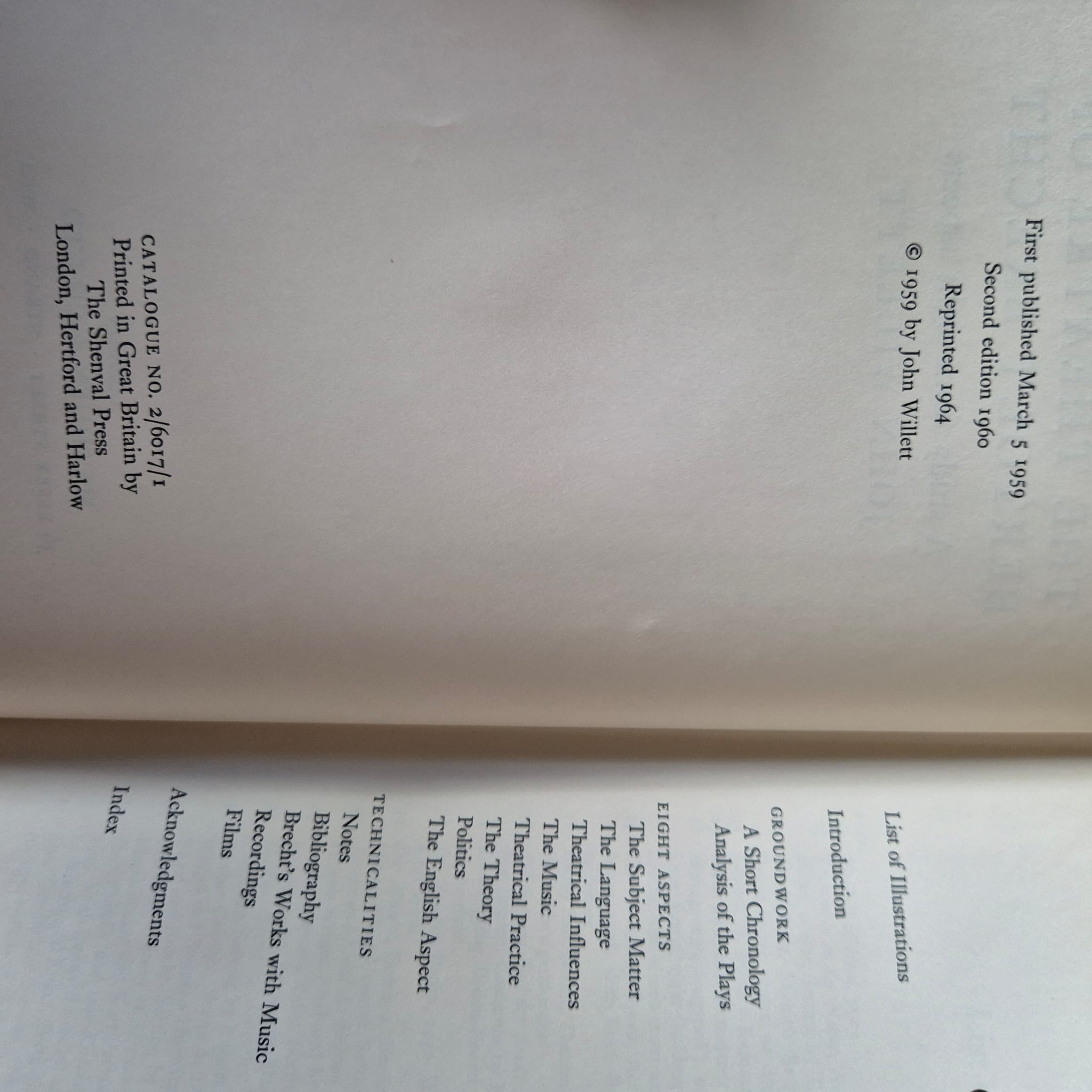 'The Theatre of Bertolt Brecht' by John Willett