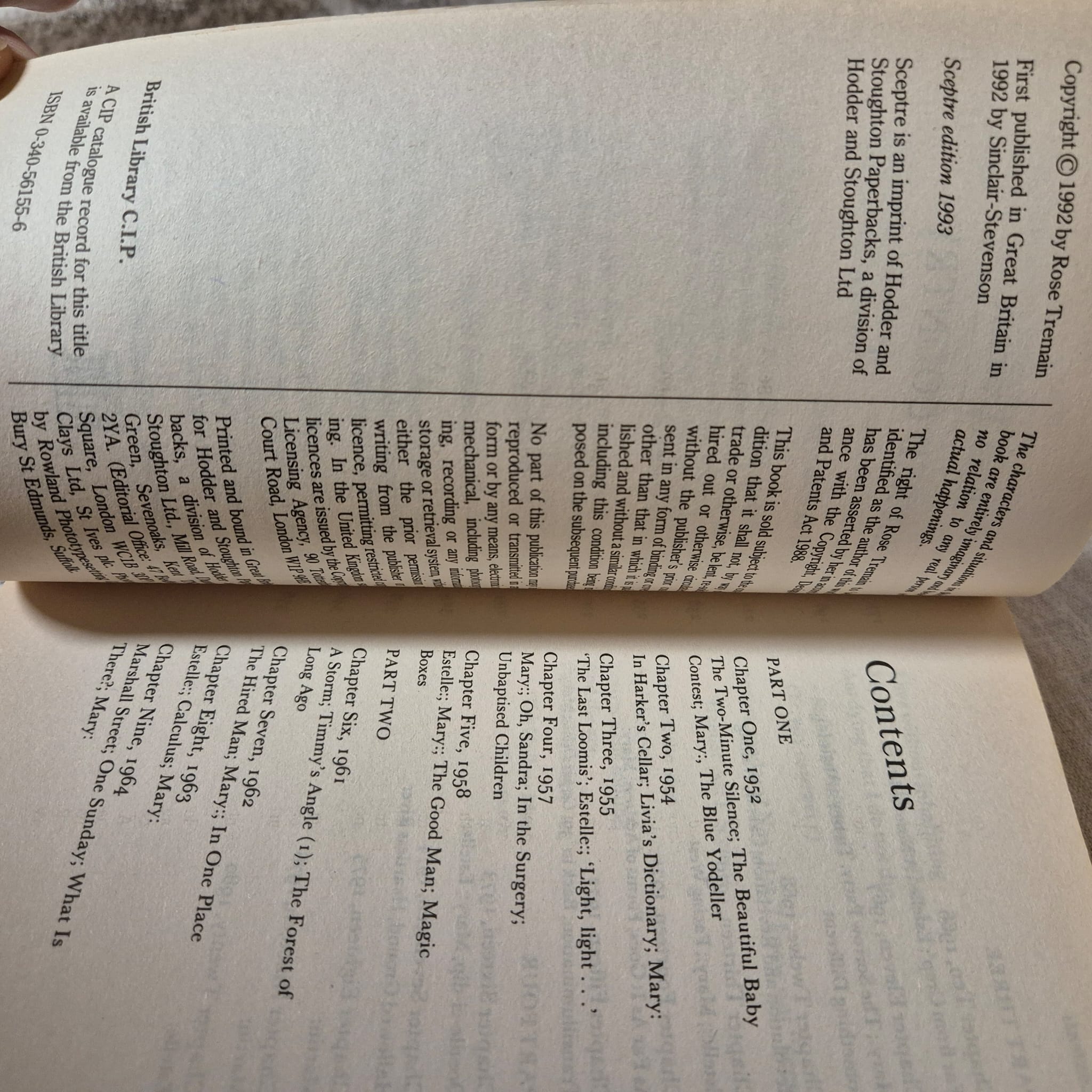 'Sacred Country' by Rose Tremain