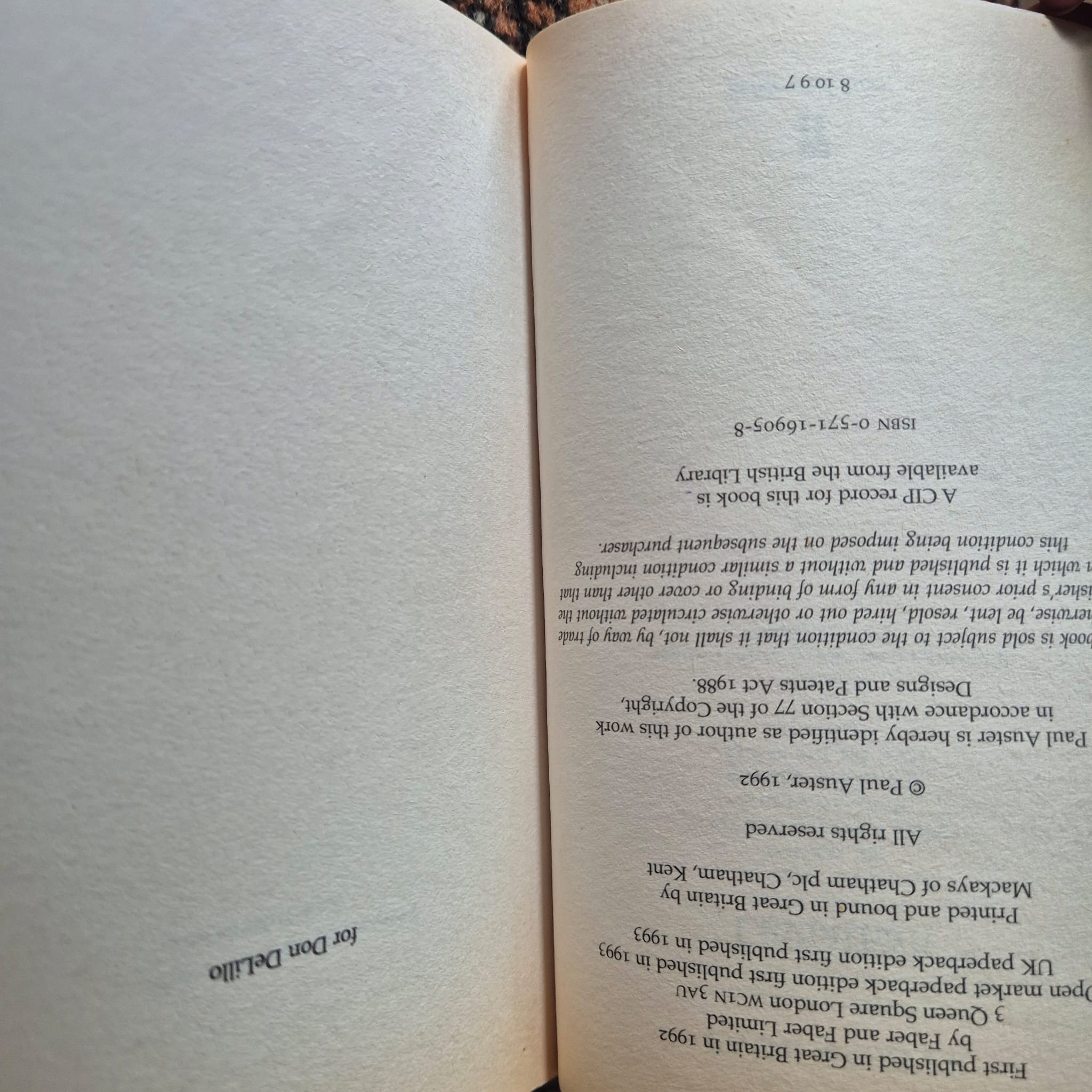 'Leviathan' by Paul Auster