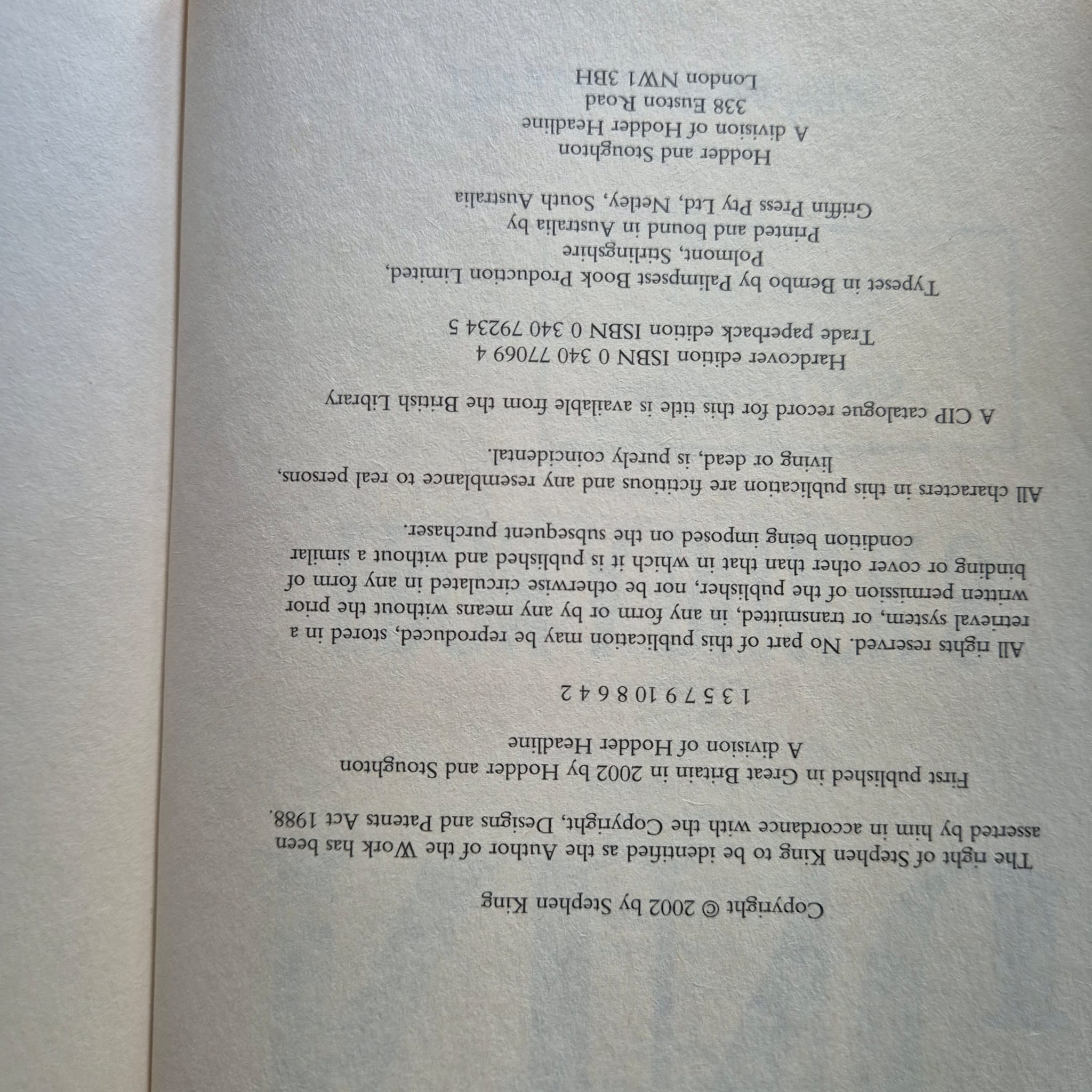 'From a Buick 8' by Stephen King