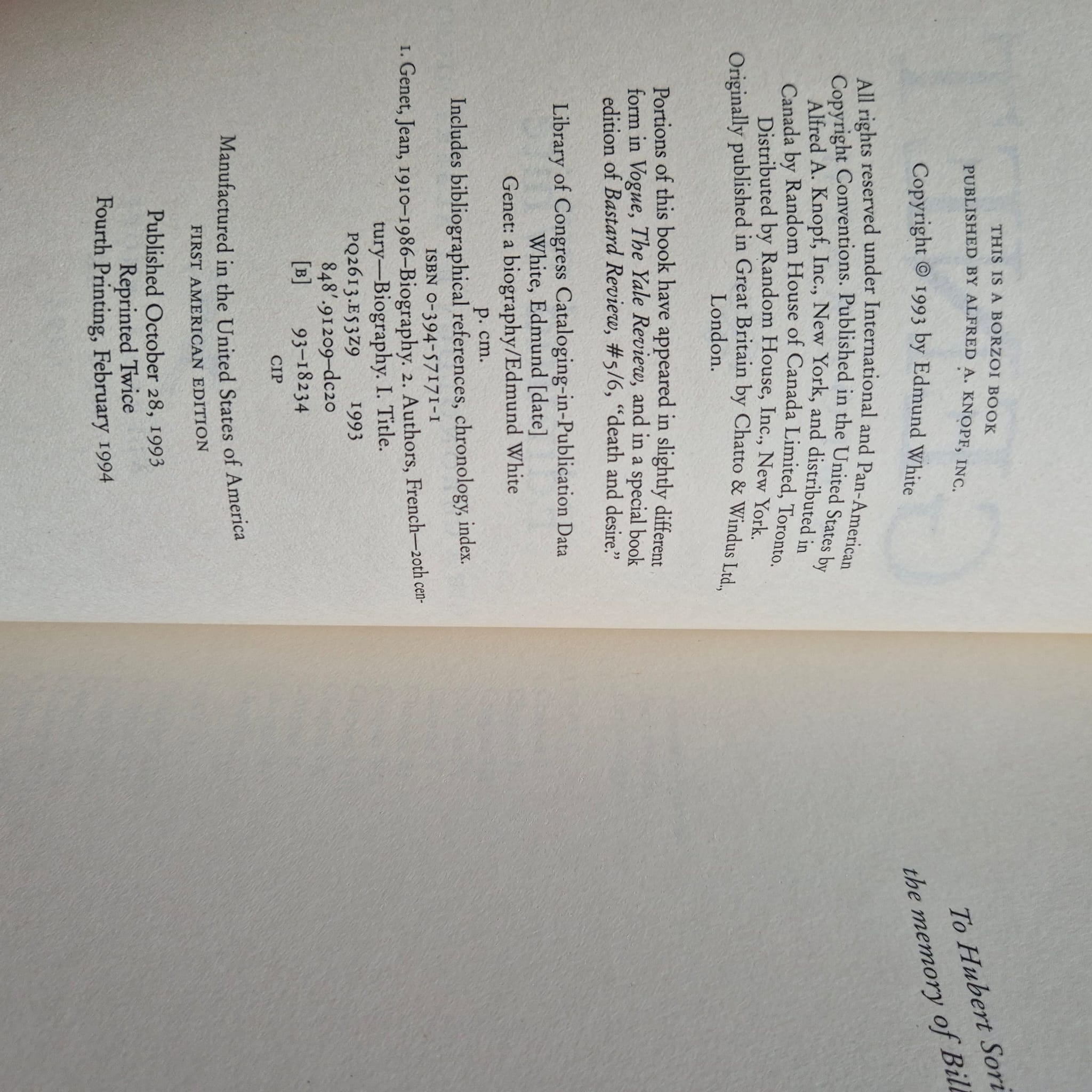 'Genet: A Biography' by Edmund White