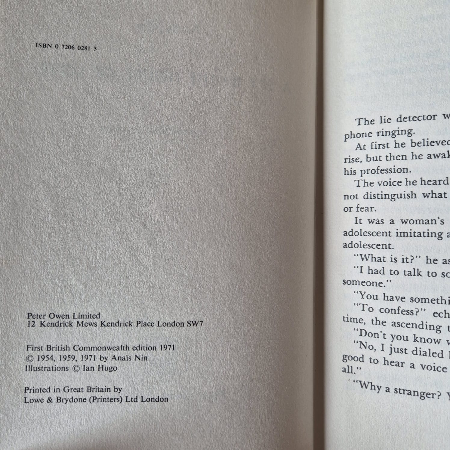 'a spy in the house of love' by Anaïs Nin