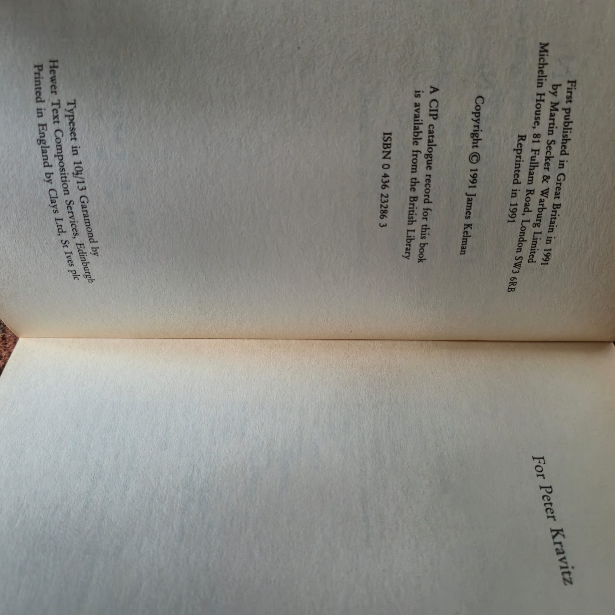 'The Burn' by James Kelman