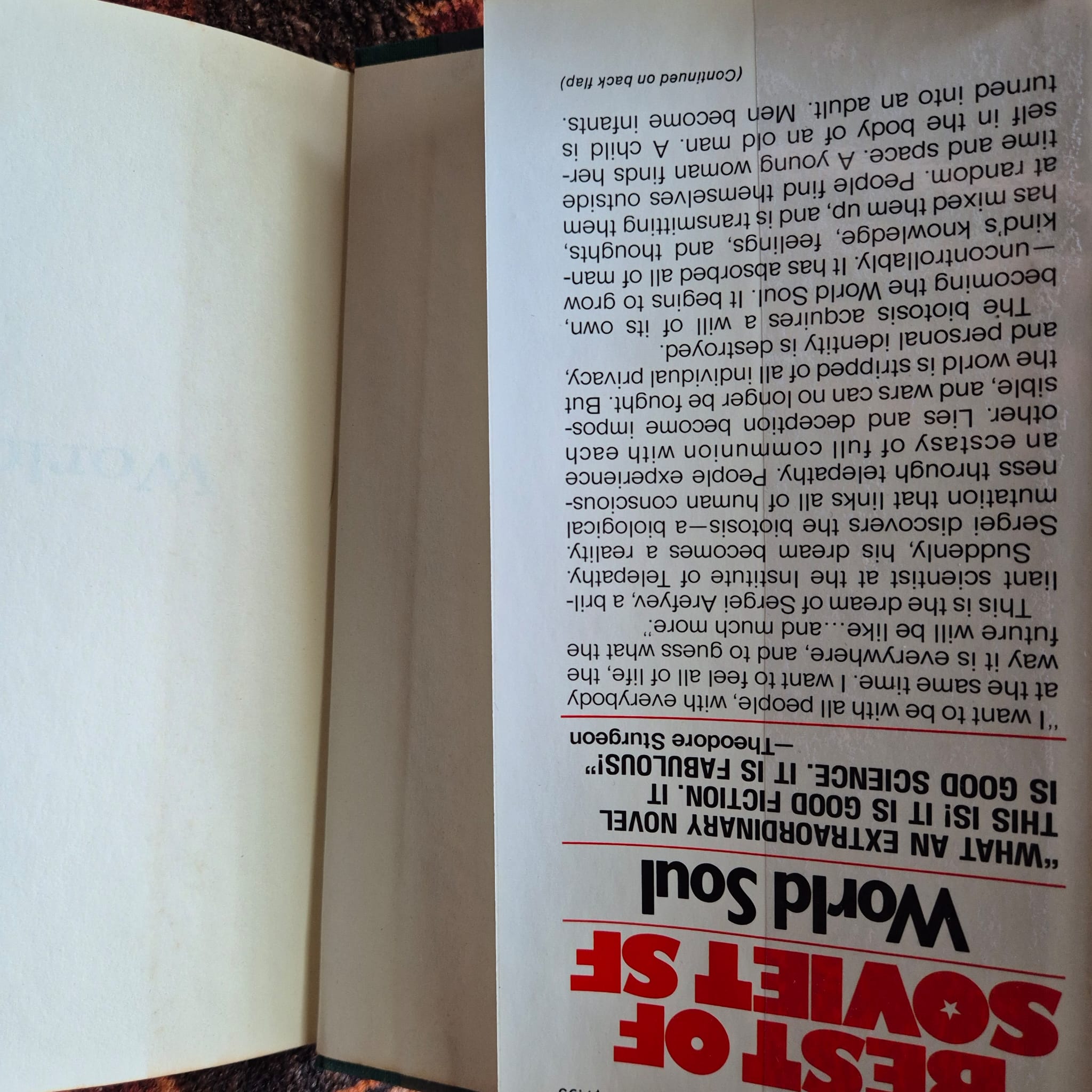 'Best of Soviet SF: World Soul' by Mikhail Emtsev and Eremei Parnov