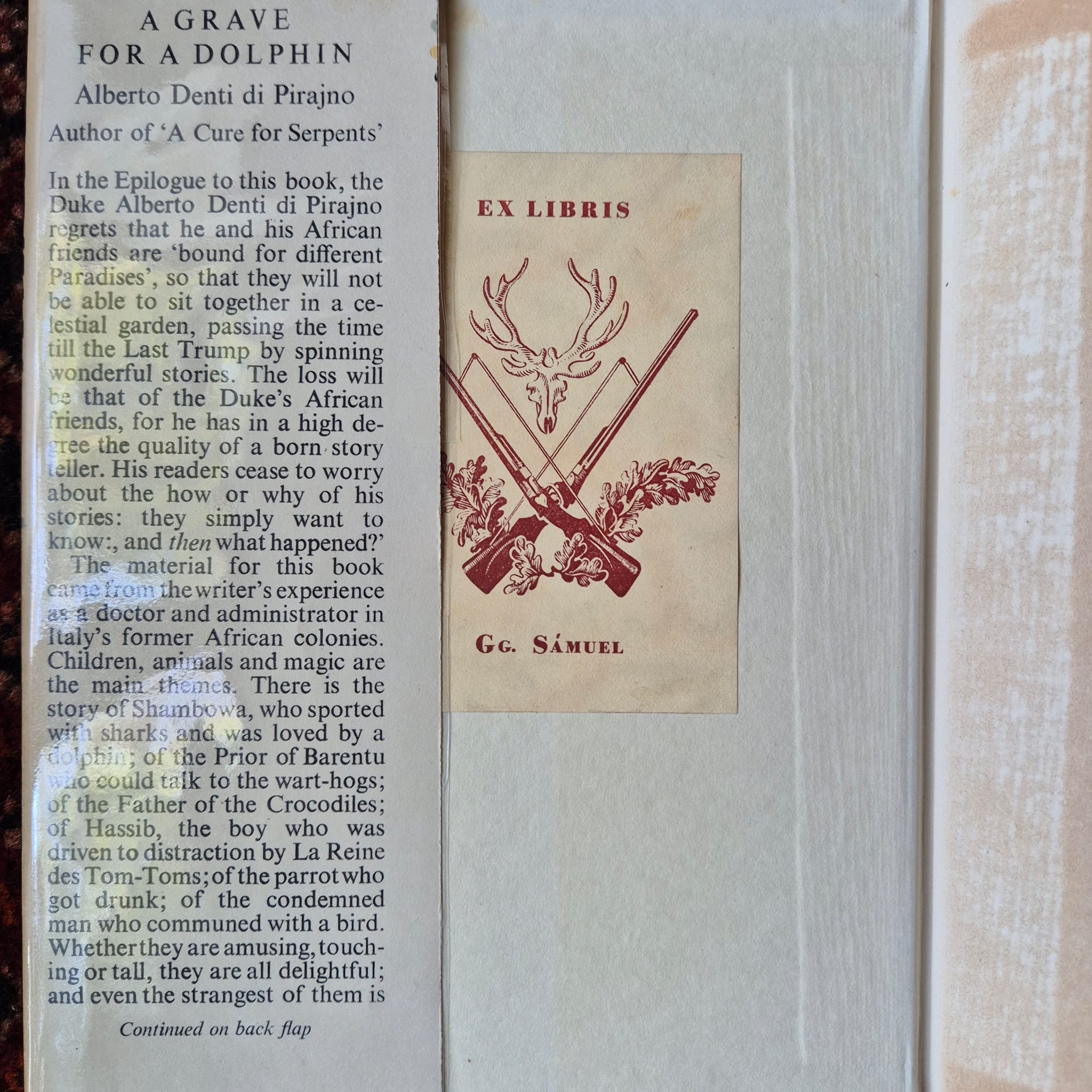 'A Grave for a Dolphin' by Alberto Denti di Pirajno