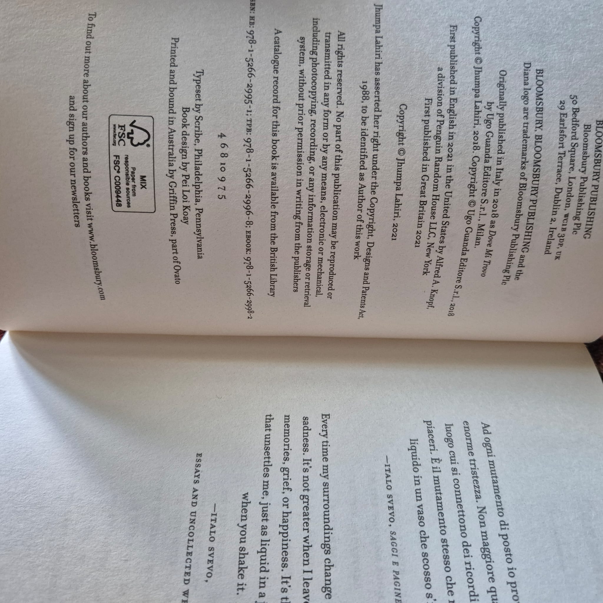 'Whereabouts' by Jhumpa Lahiri