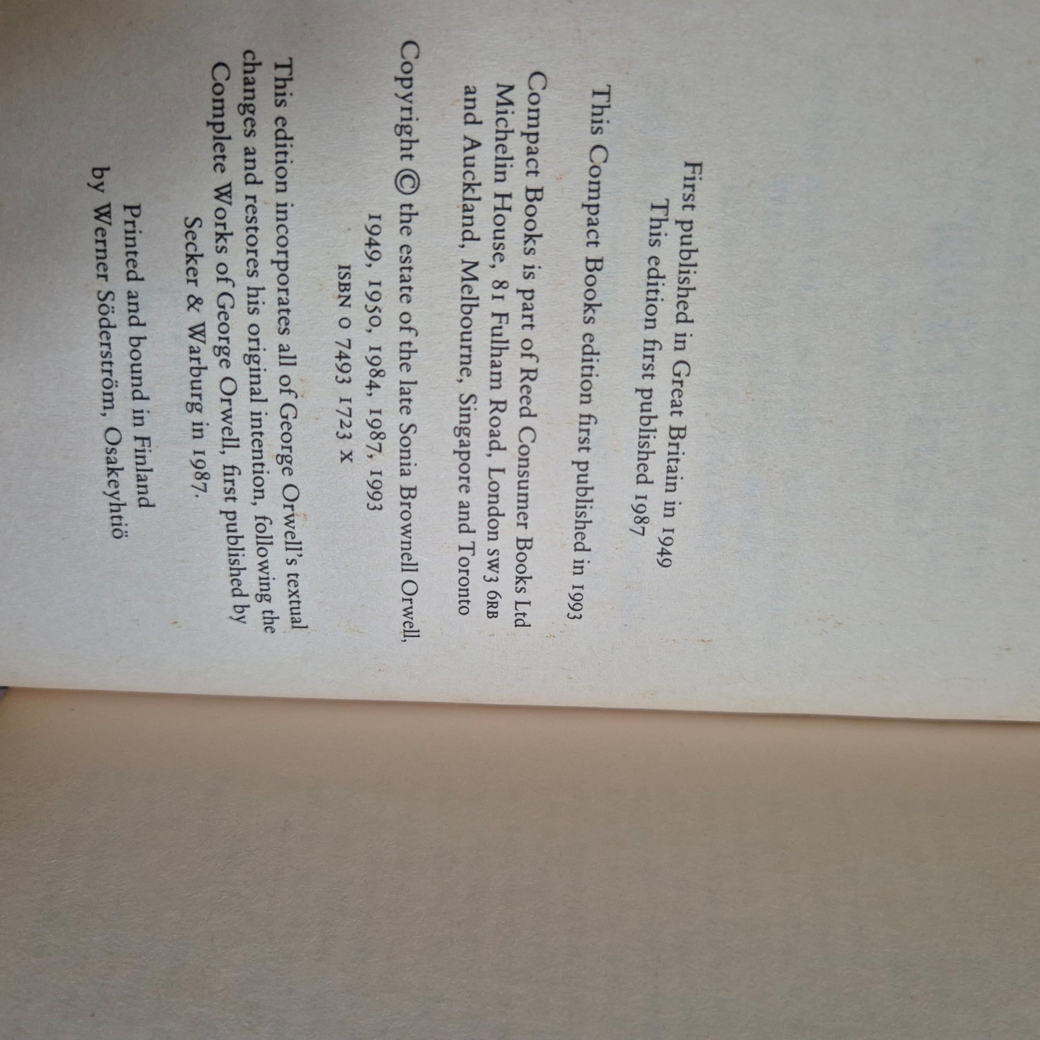 '1984' by George Orwell