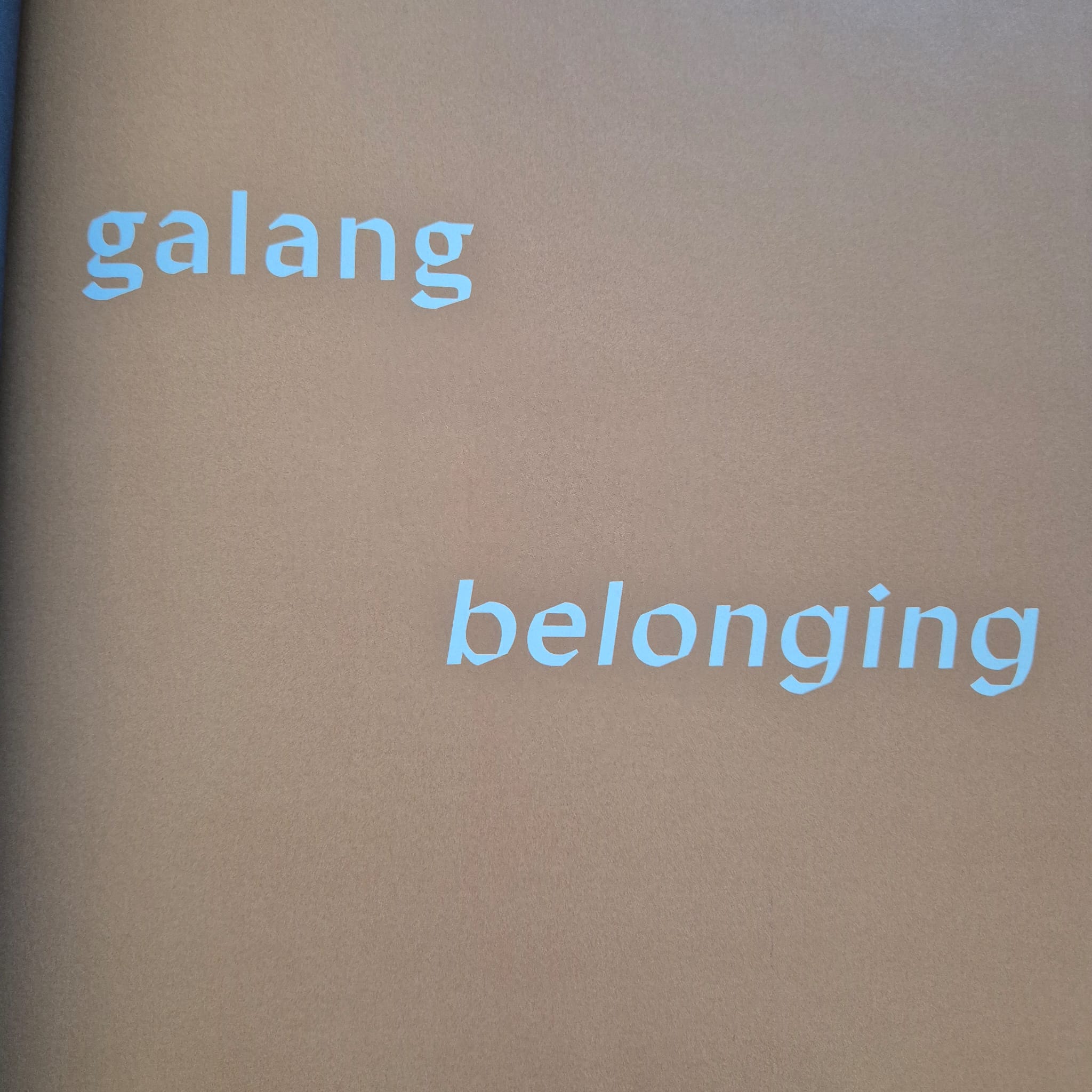 'galang 01' edited by the Powerhouse Museum