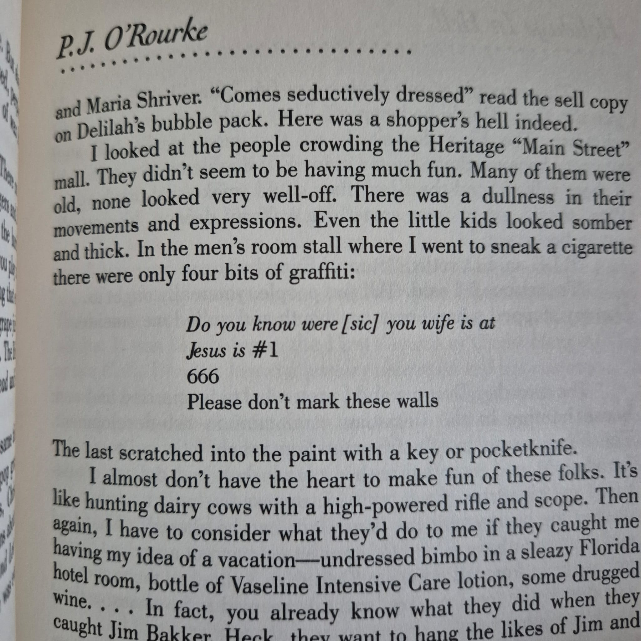 'Holidays in Hell' by P. J. O'Rourke