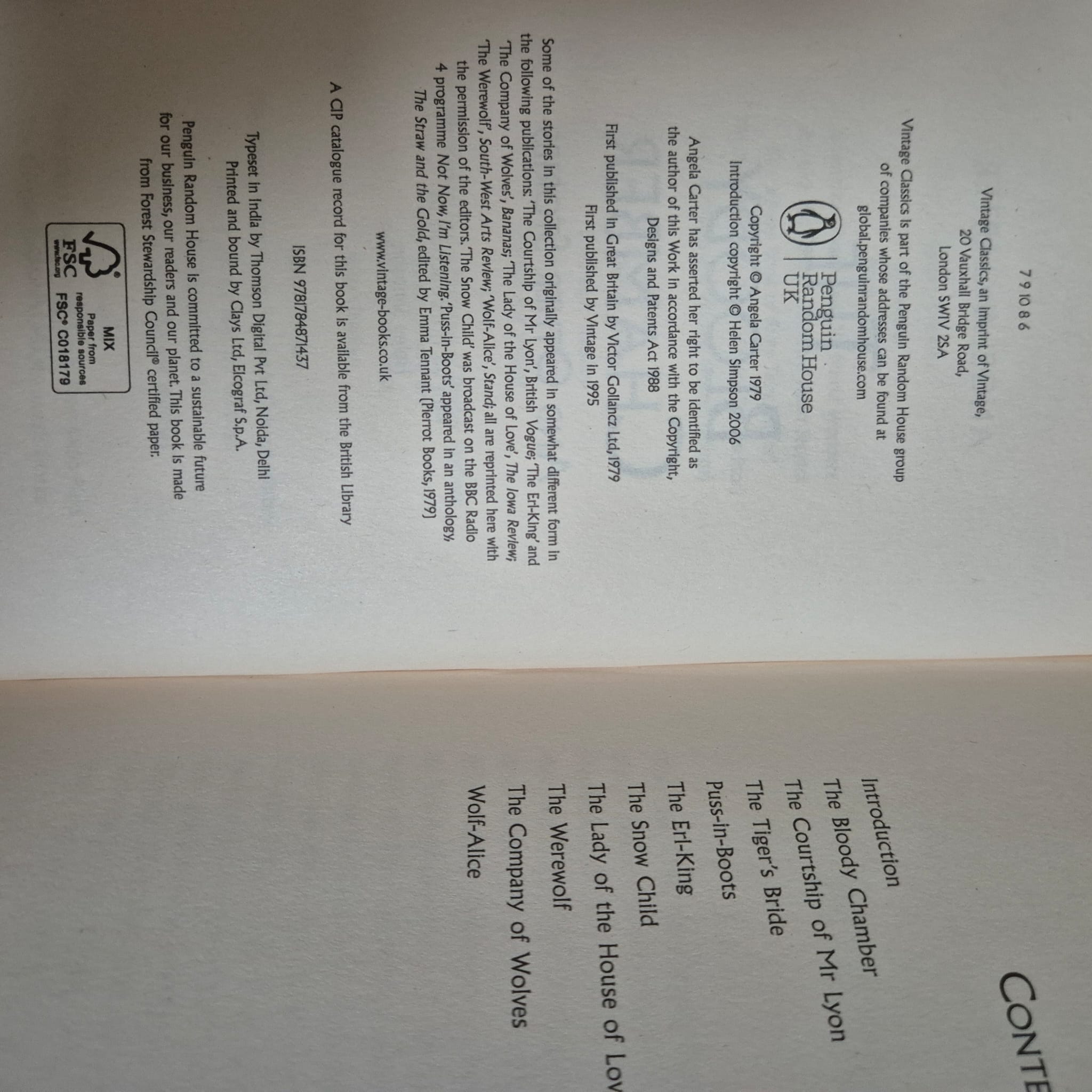 'The Bloody Chamber' by Angela Carter