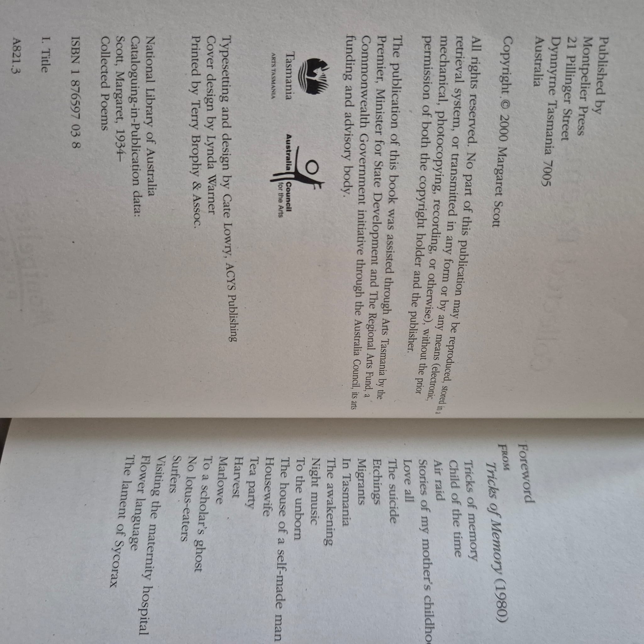 'Collected Poems' by Margaret Scott