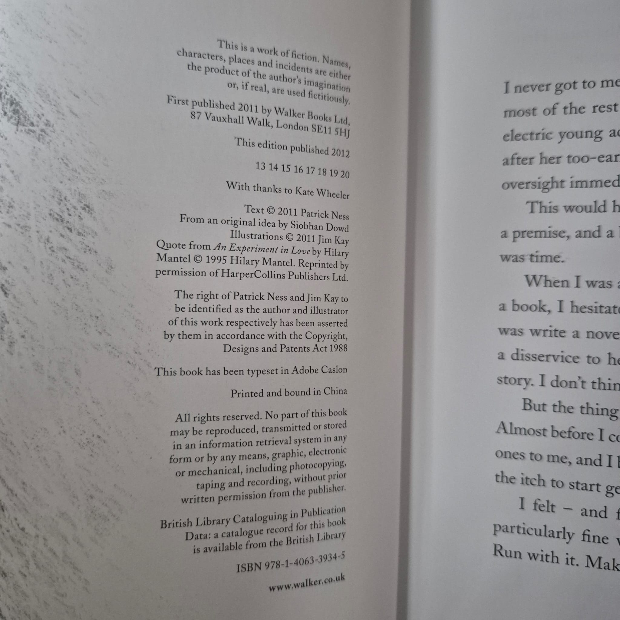 'A Monster Calls' by Patrick Ness