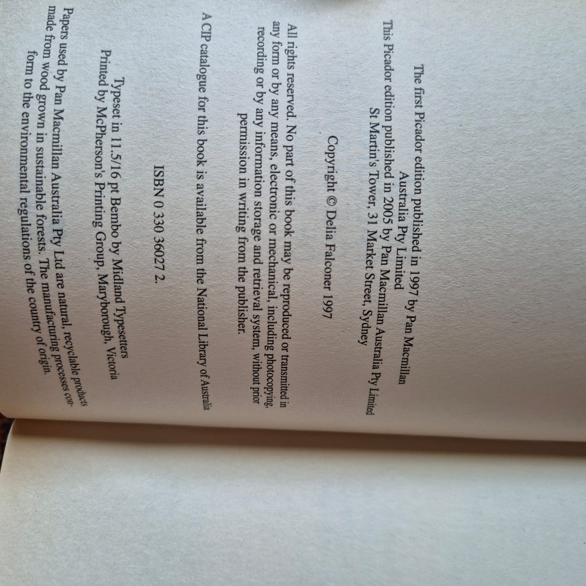 'The Service of Clouds' by Delia Falconer