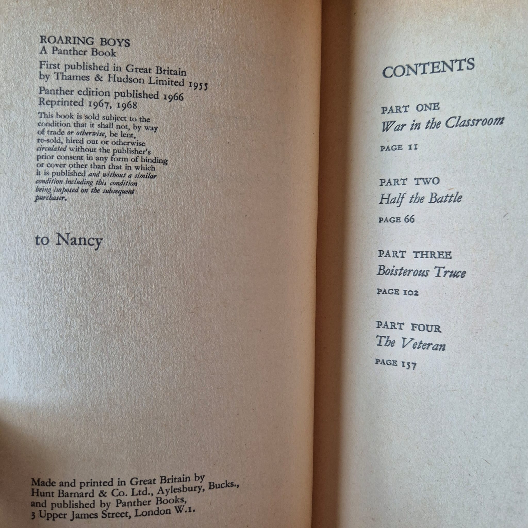 'Roaring Boys' by Edward Blishen