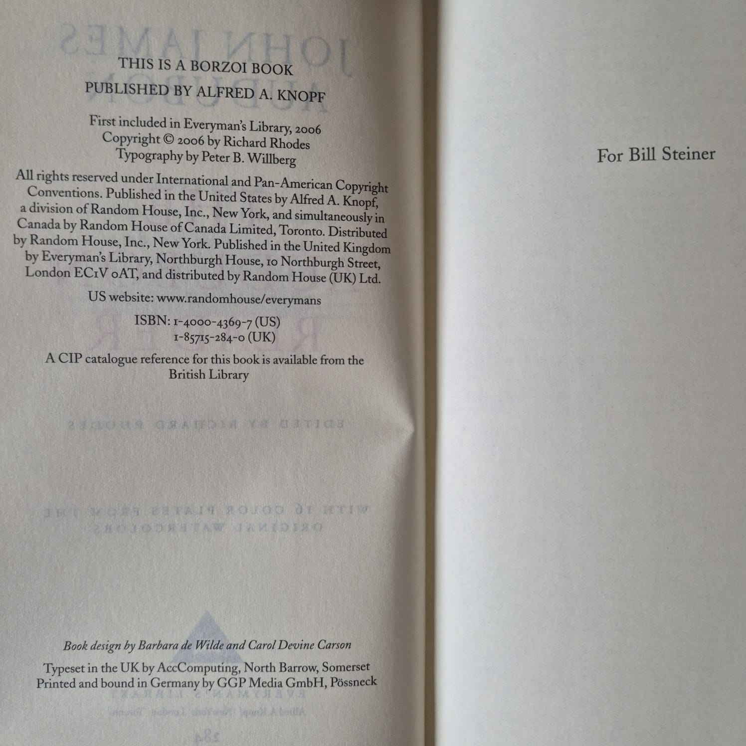 'The Audubon Reader' edited by Richard Rhodes