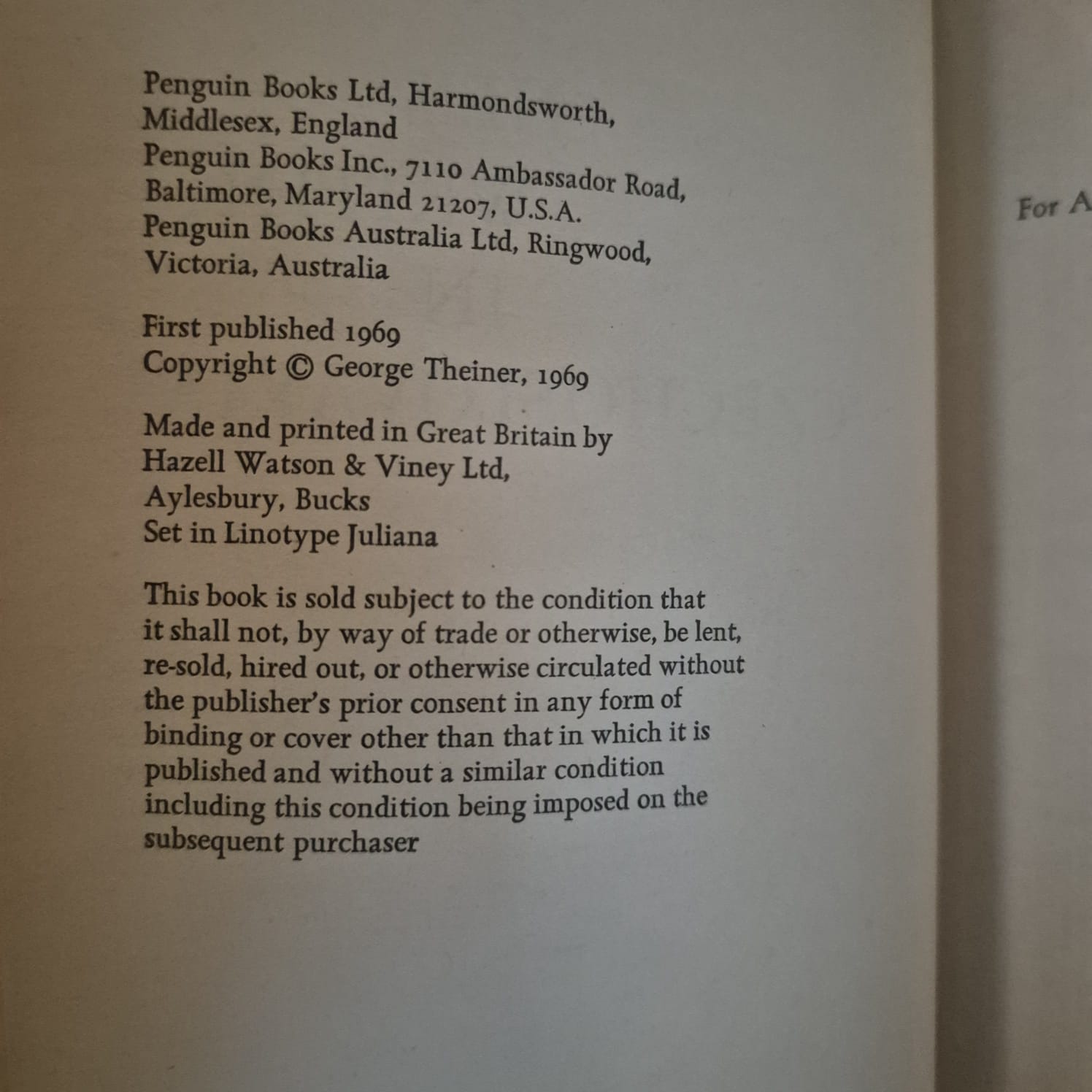 'New Writing in Czechoslovakia' edited by George Theiner