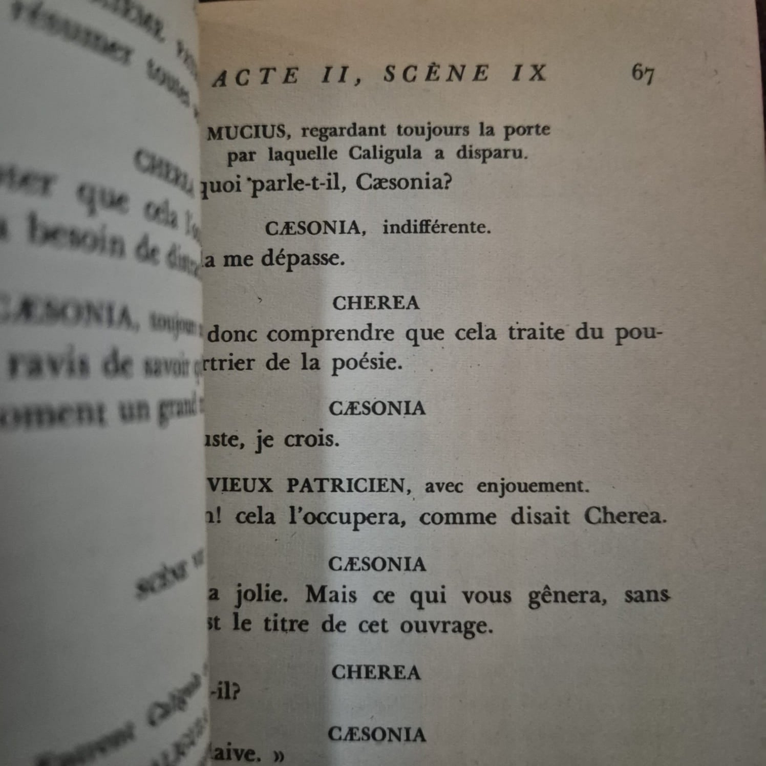 'Caligula' by Albert Camus (French)