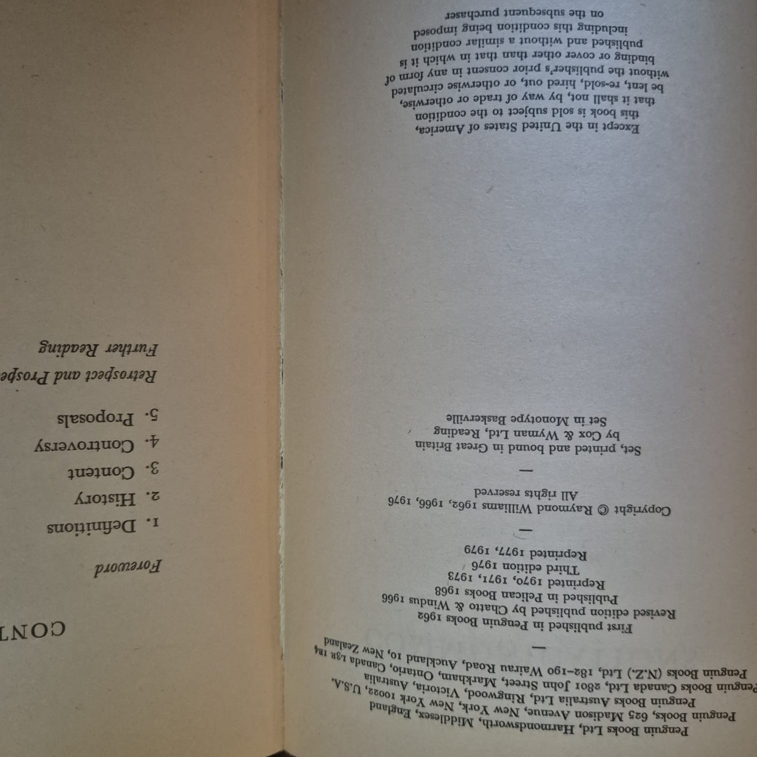 'Communications' by Raymond Williams