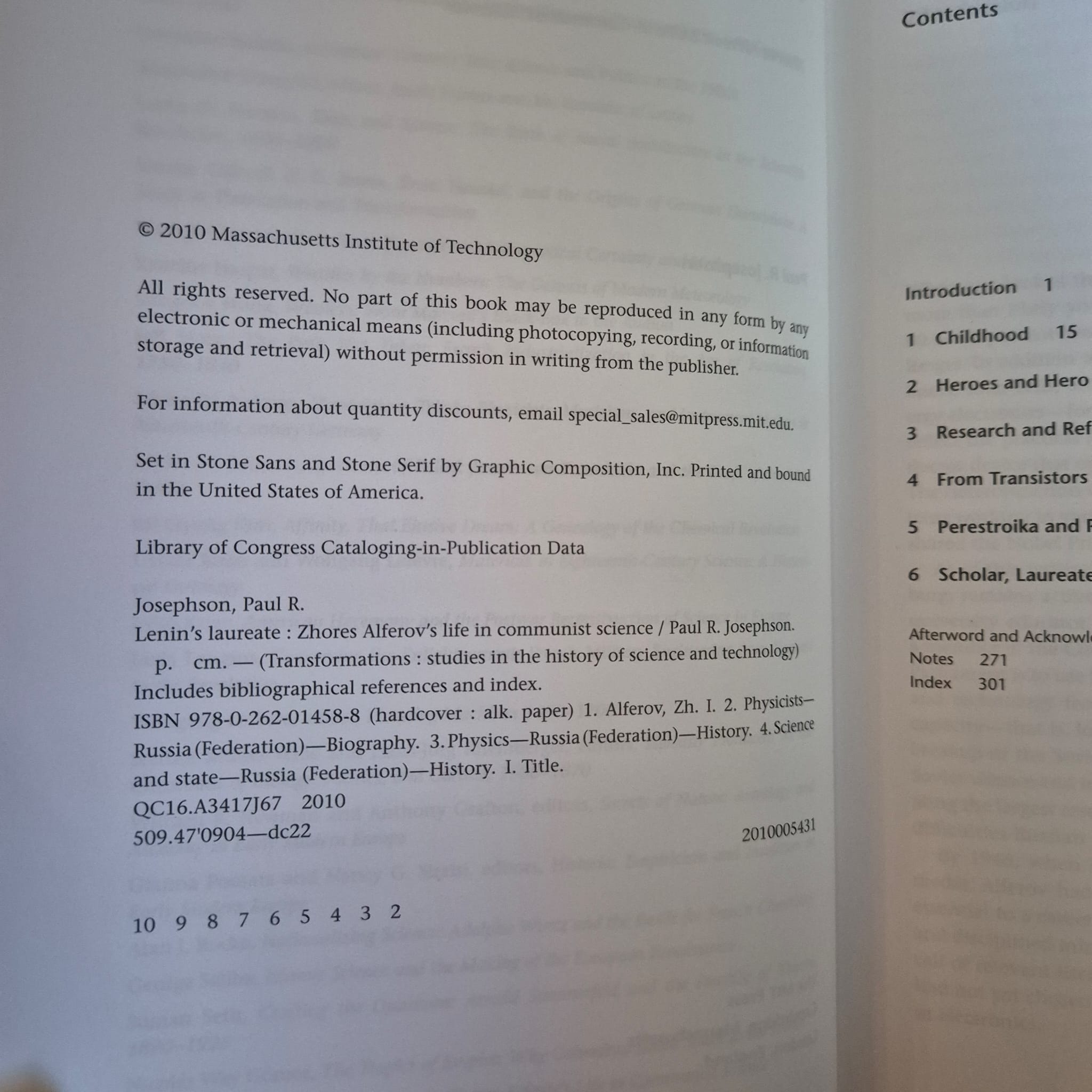 'Lenin's Laureate: Zhores Alferov’s Life in Communist Science' by Paul R. Josephson