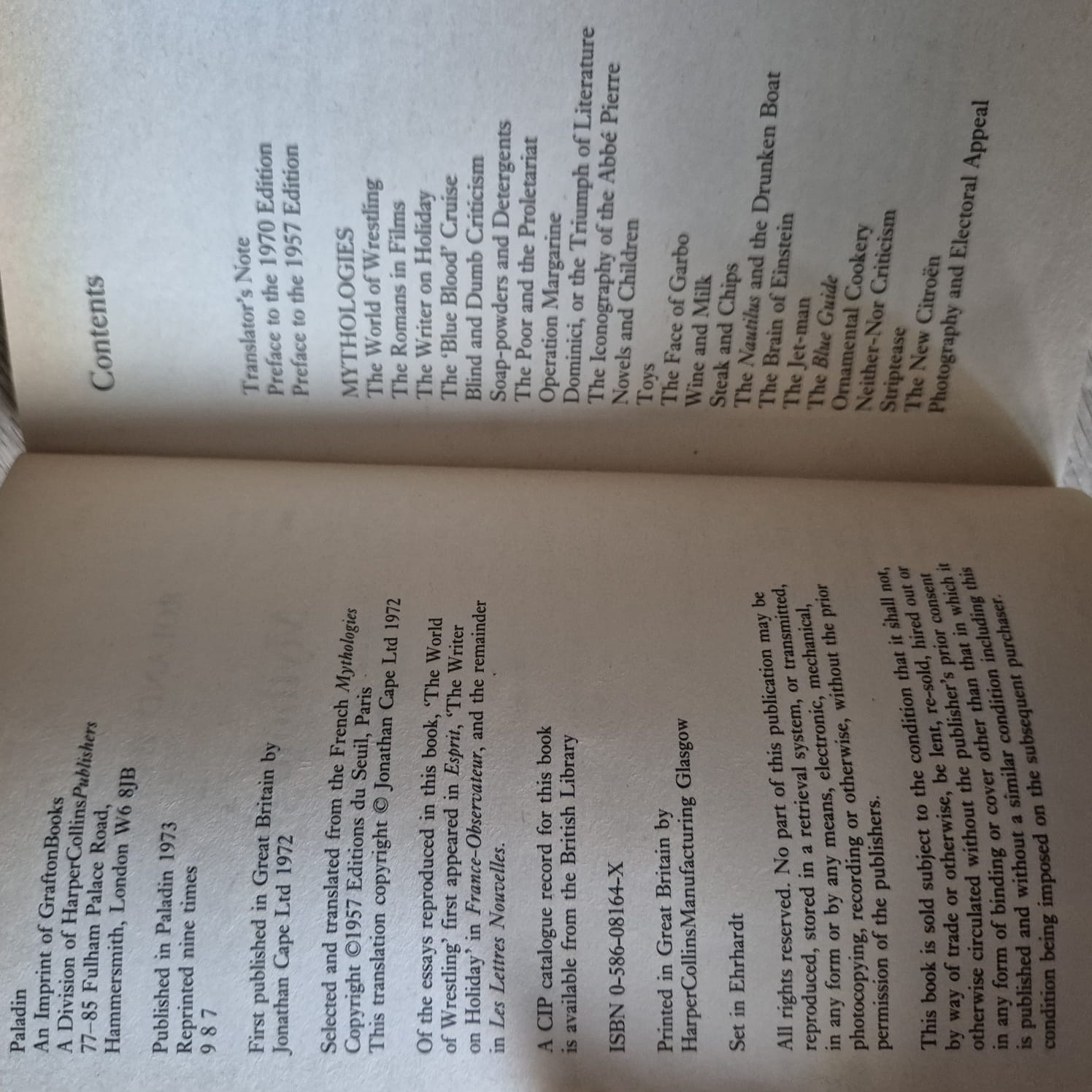'Mythologies' by Roland Barthes