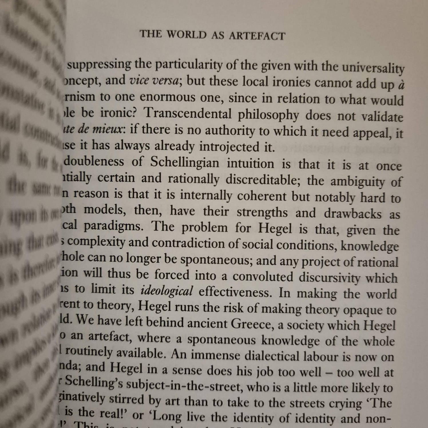 'The Ideology of the Aesthetic' by Terry Eagleton