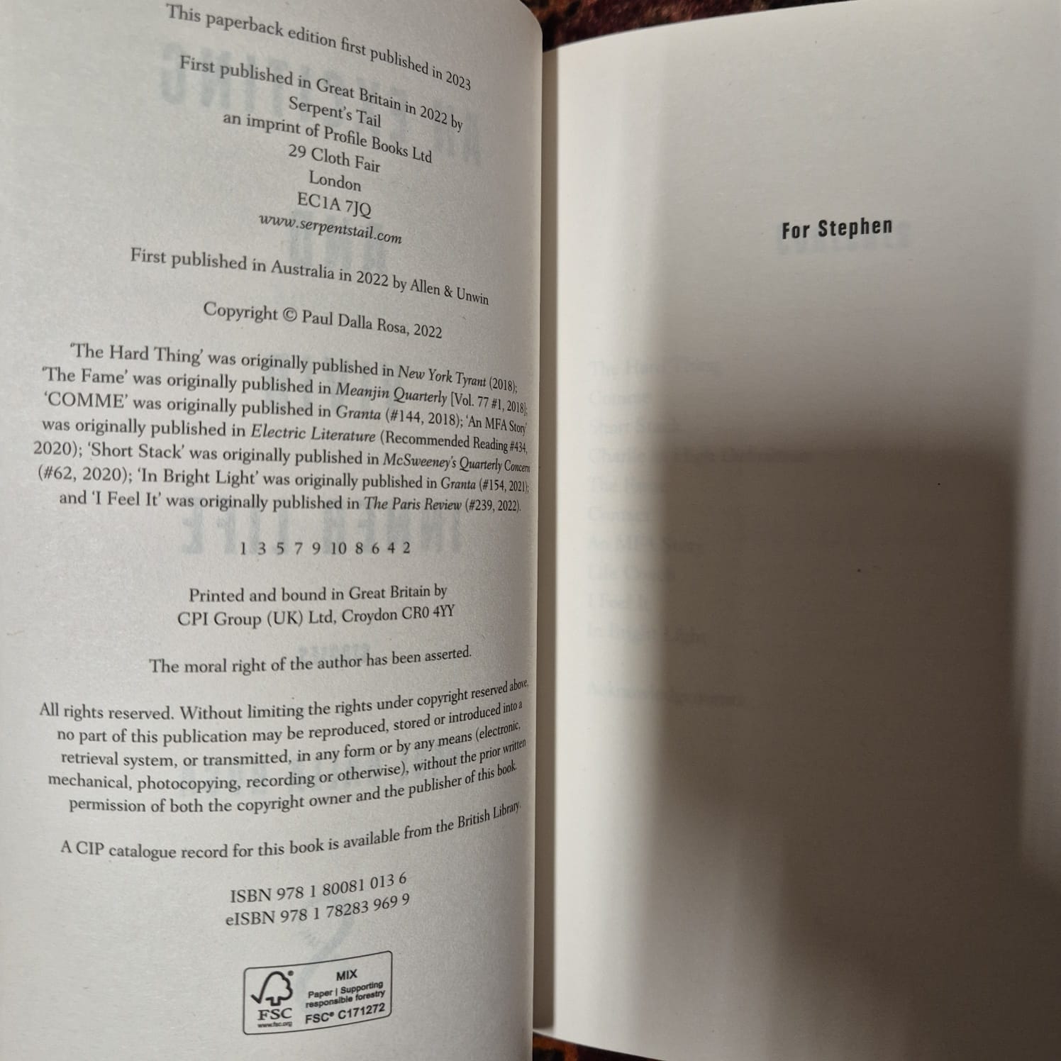 'An Exciting and Vivid Inner Life' by Paul Dalla Rosa