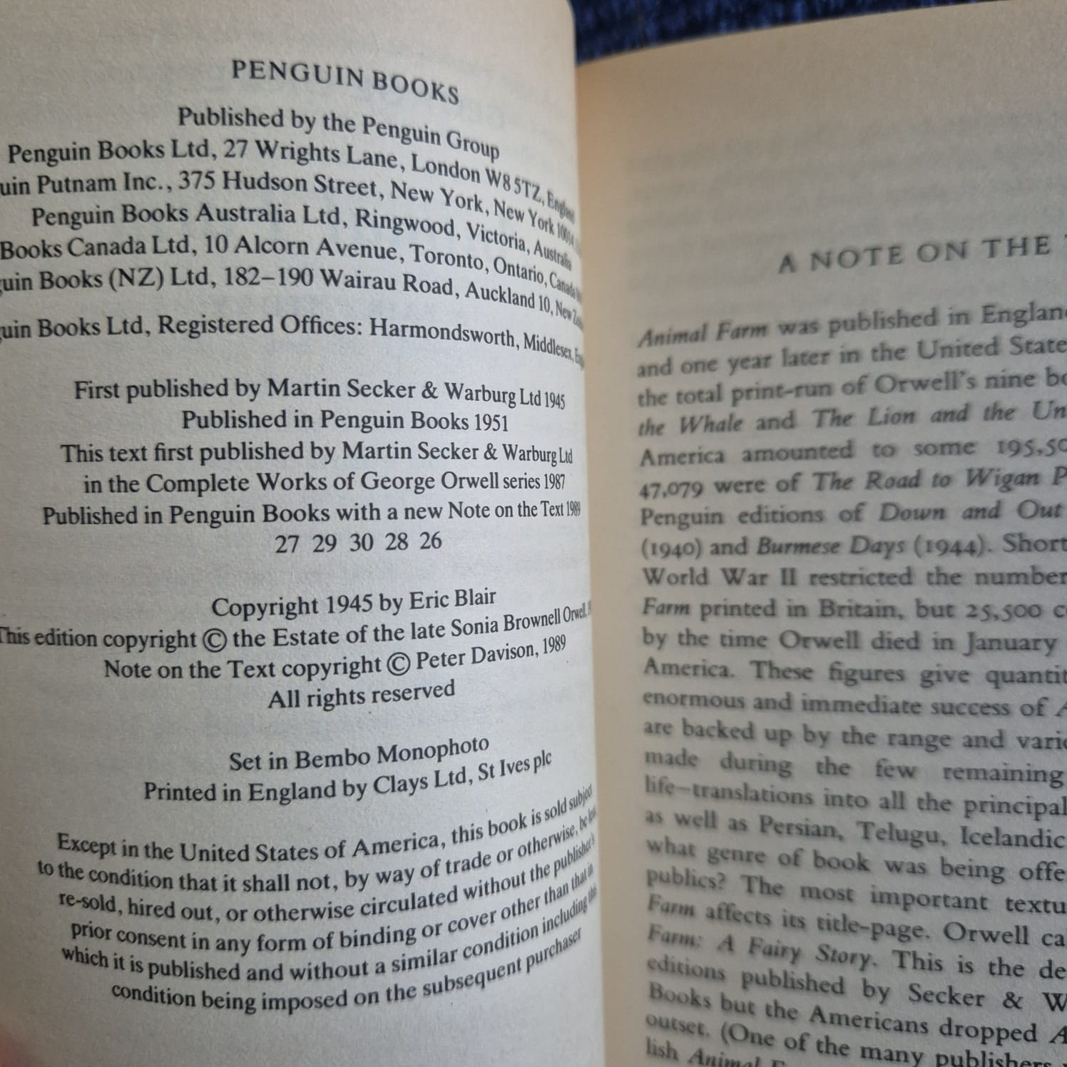 'Animal Farm' by George Orwell