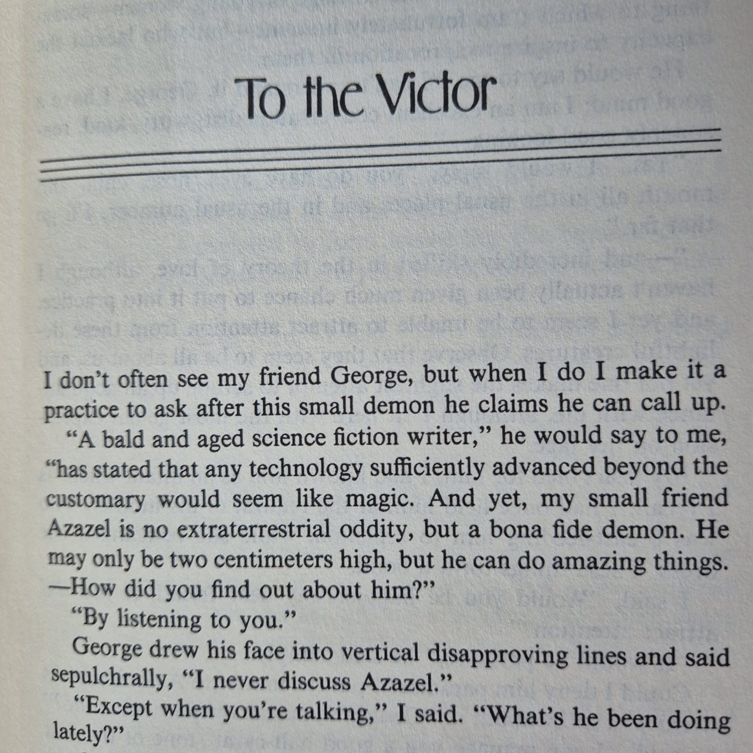 'Azazel: Fantasy Stories' by Isaac Asimov