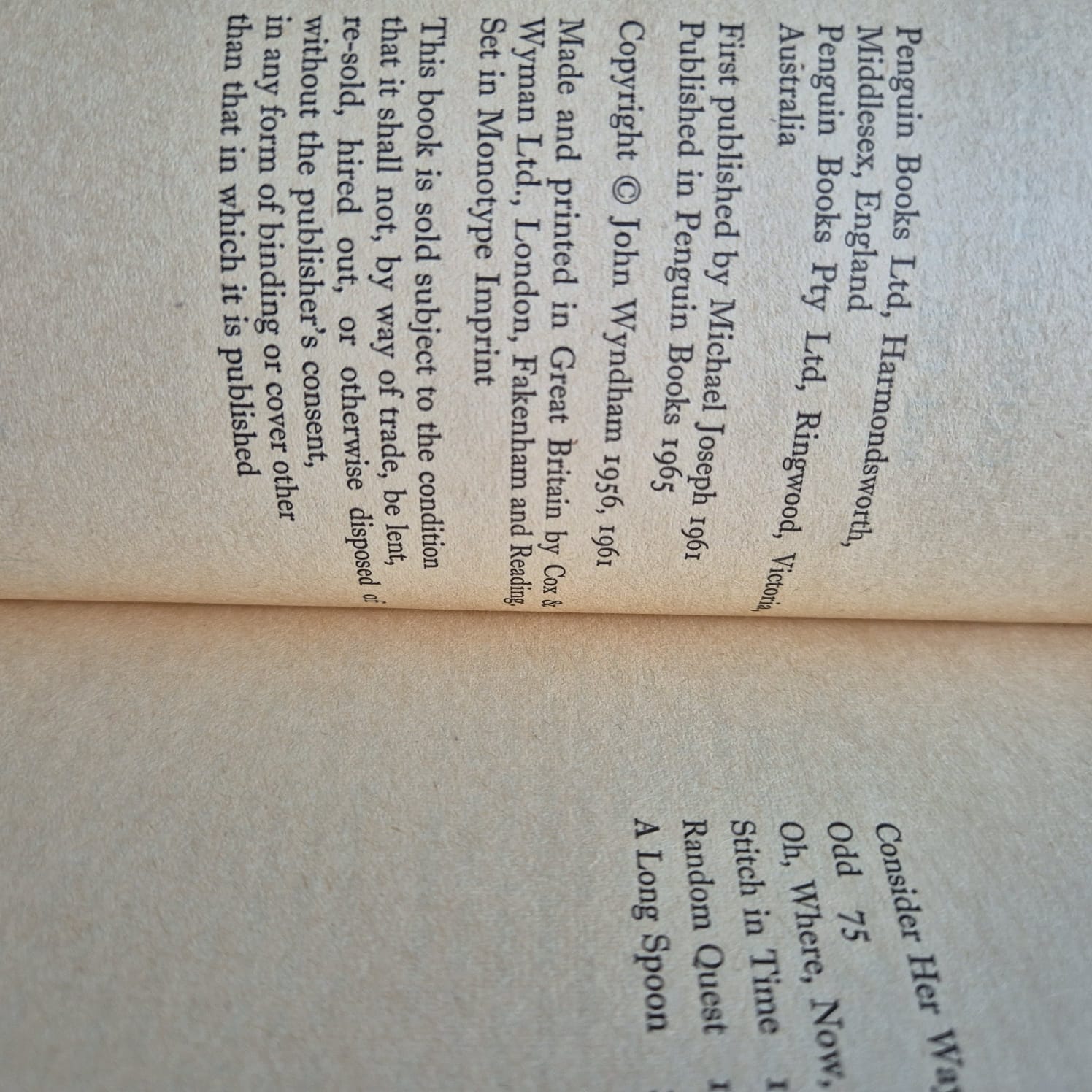 'Consider Her Ways and Others' by John Wyndham