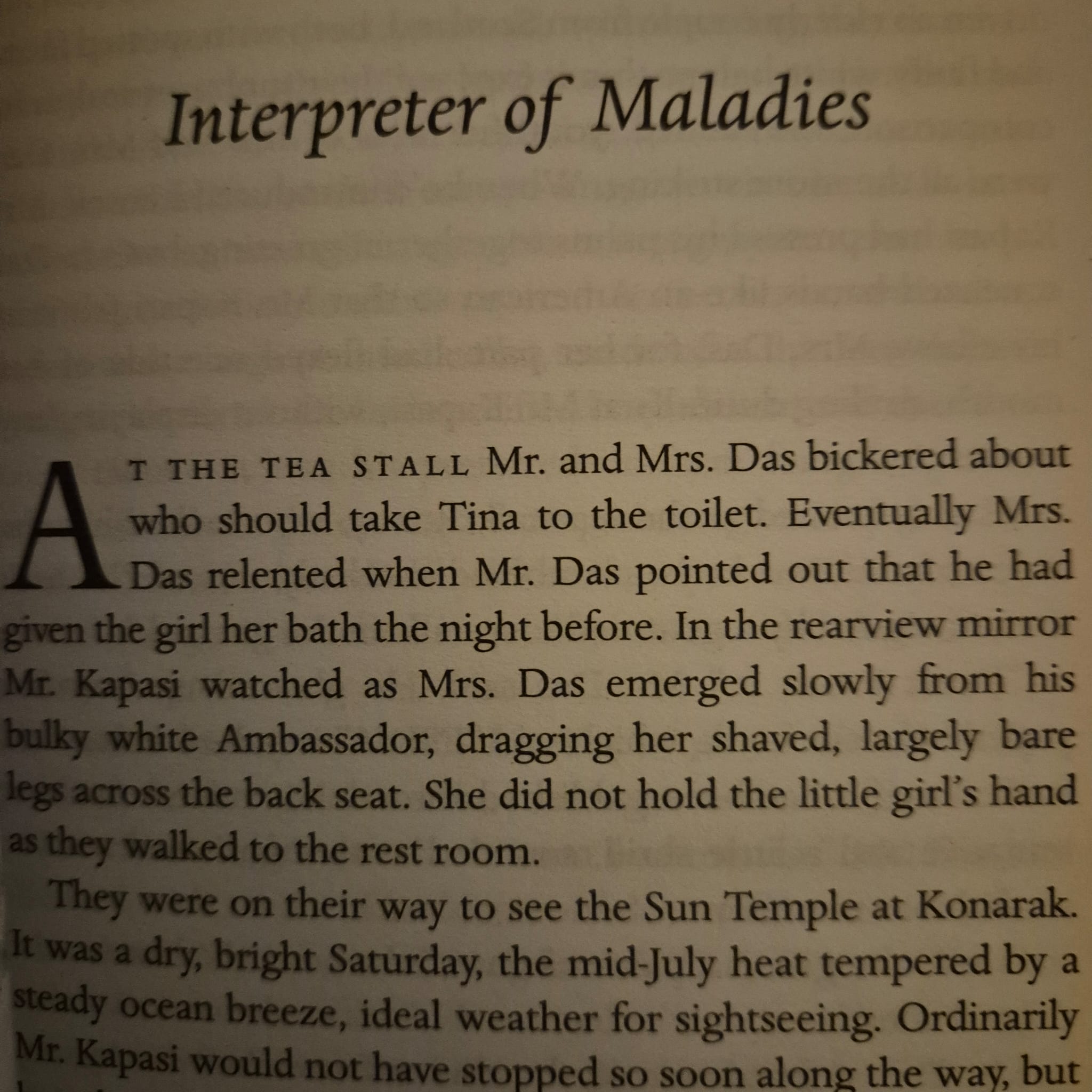 'Interpreter of Maladies' by Jhumpa Lahiri