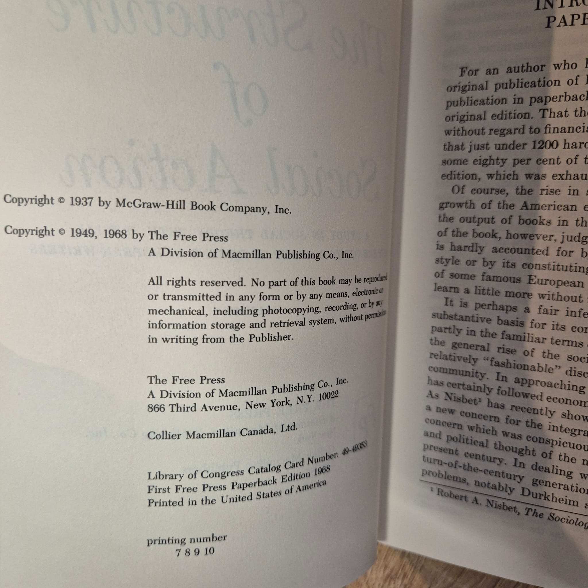 'The Structure of Social Action, Volume II: Weber' by Talcott Parsons
