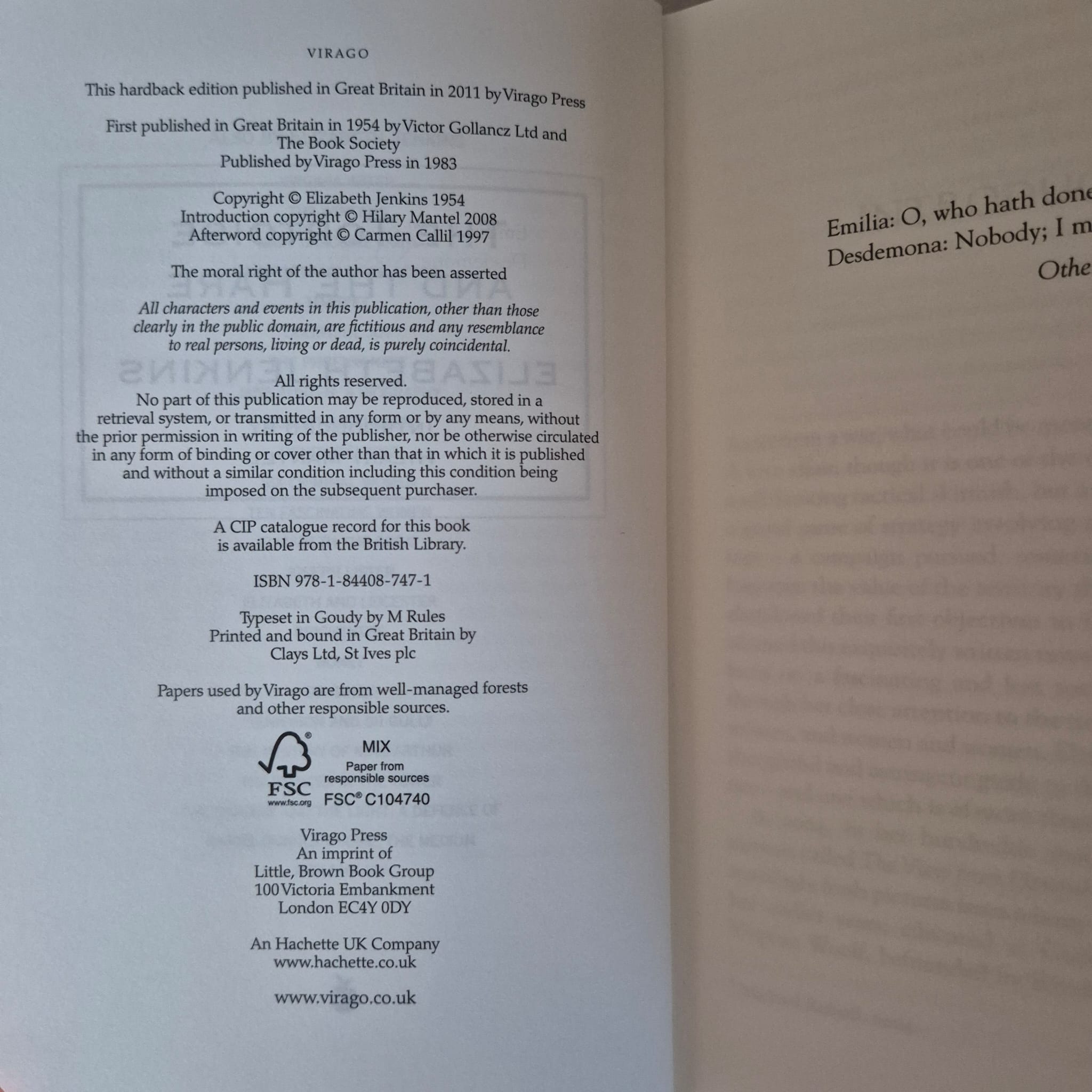 'The Tortoise and the Hare' by Elizabeth Jenkins