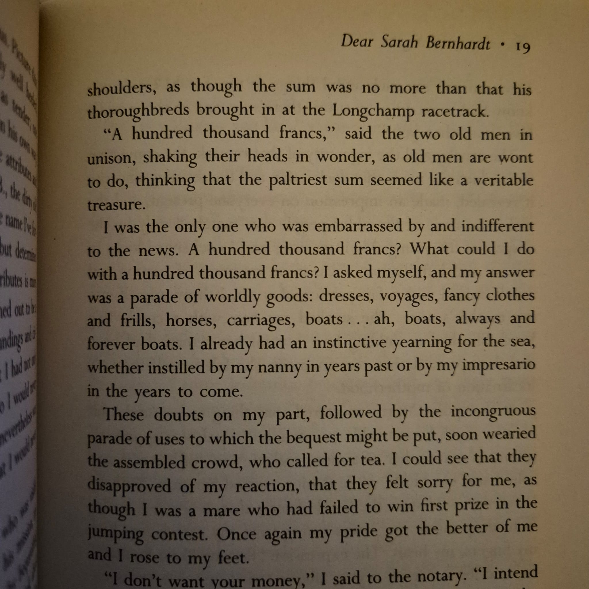 'Dear Sarah Bernhardt' by Françoise Sagan